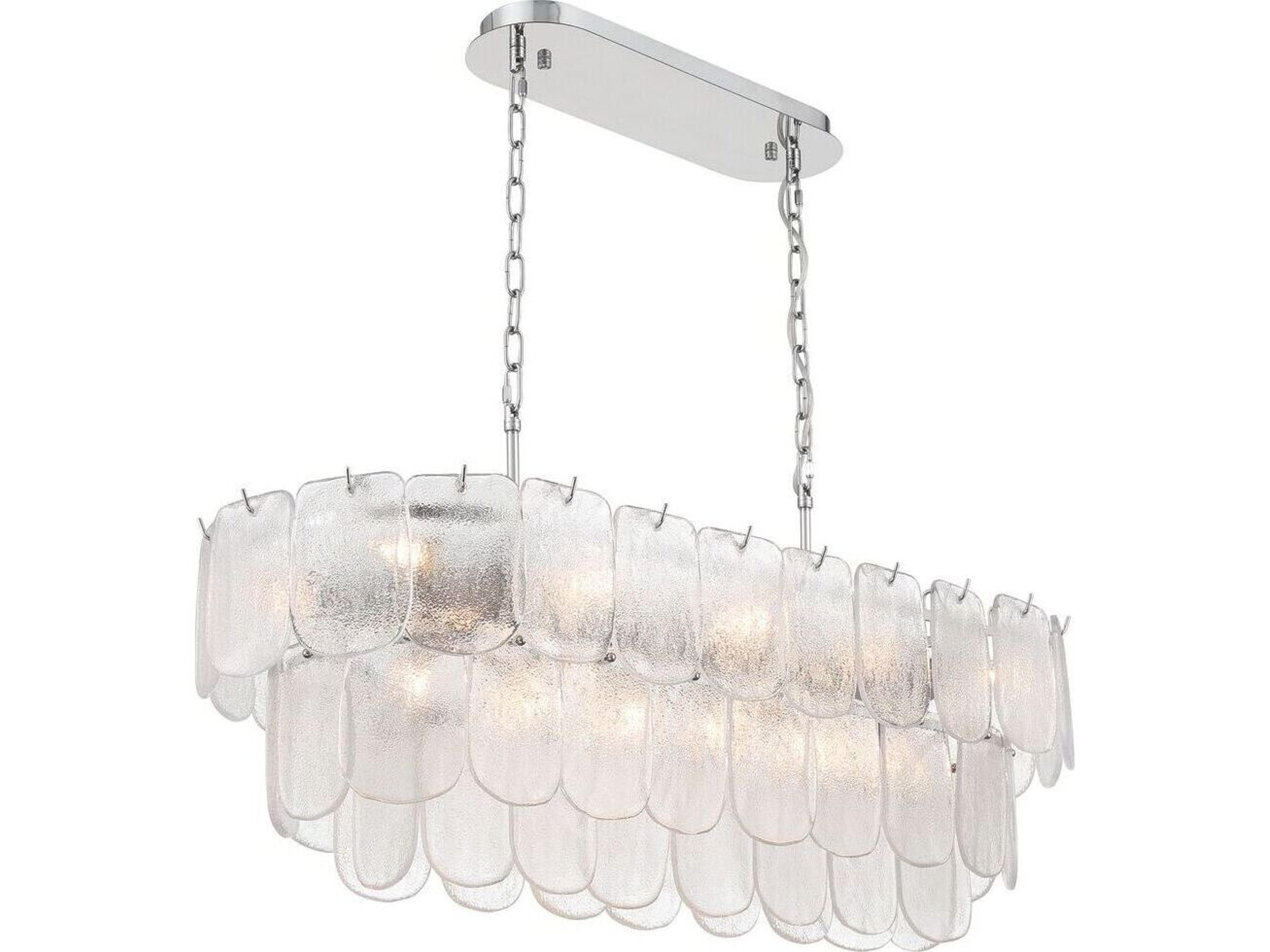 Bianca 12-Light Island Light Polished Nickel Chandelier