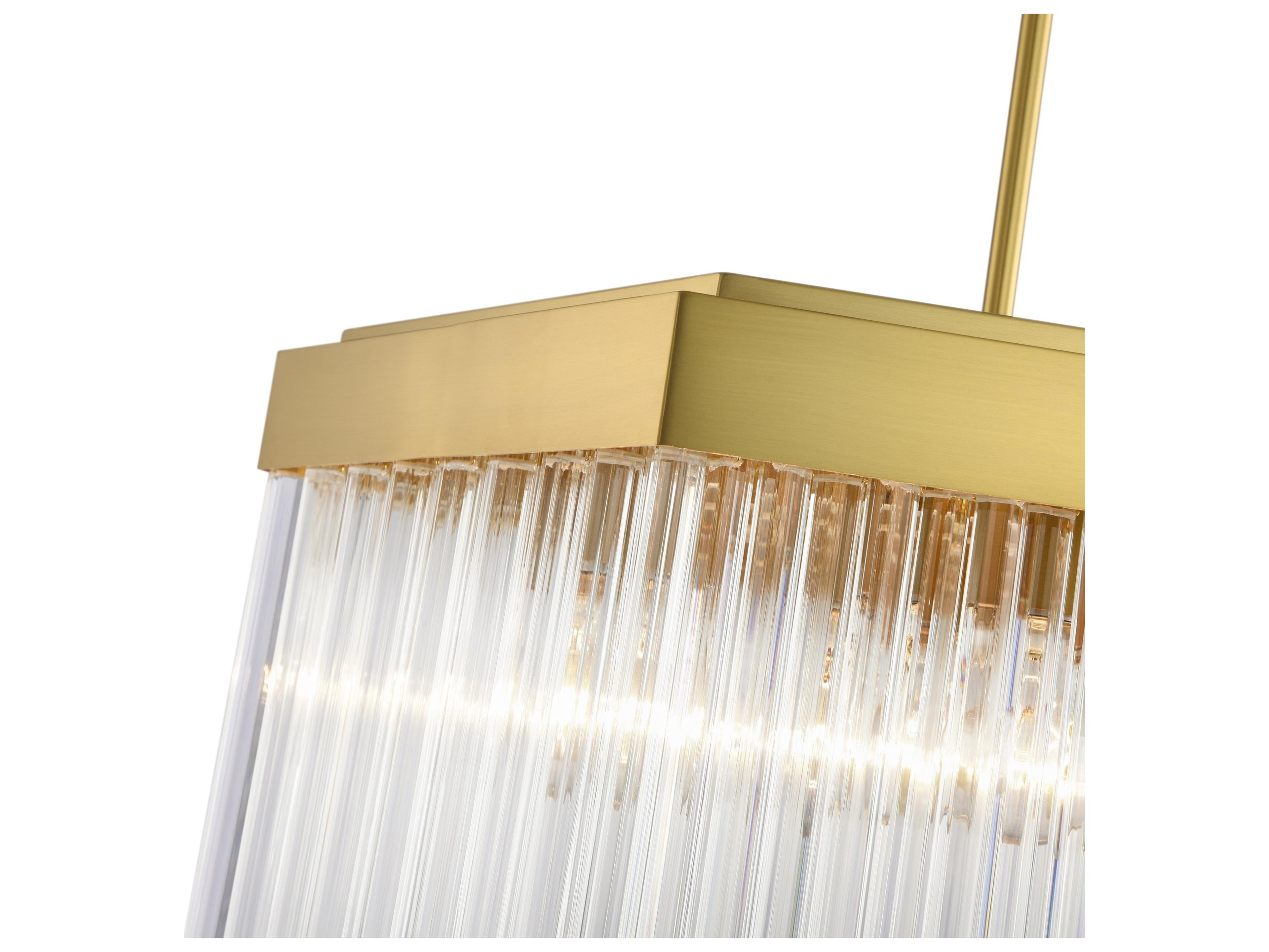 Artcraft Emma 7-Light Brushed Brass Geometric Pendant