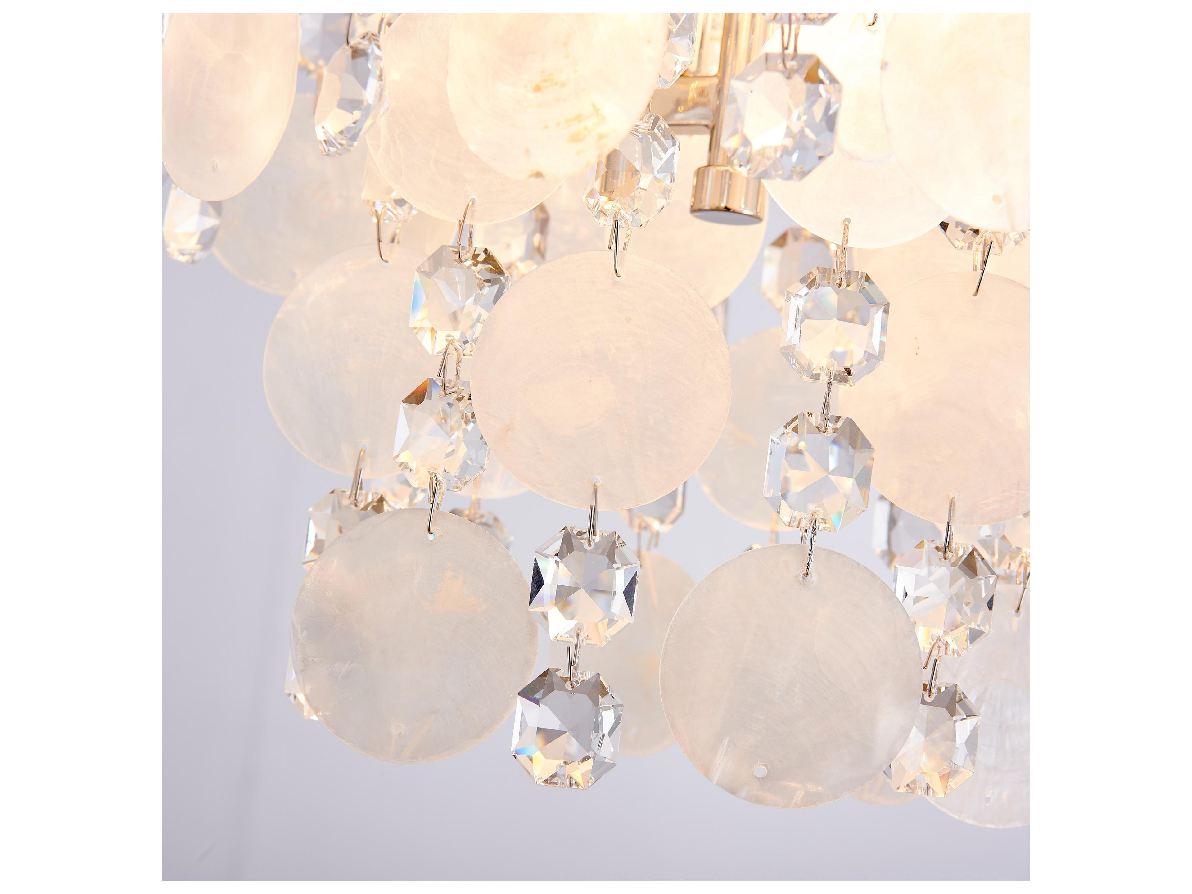 Artcraft Avara 2-Light Polished Nickel Round Tiered Chandelier