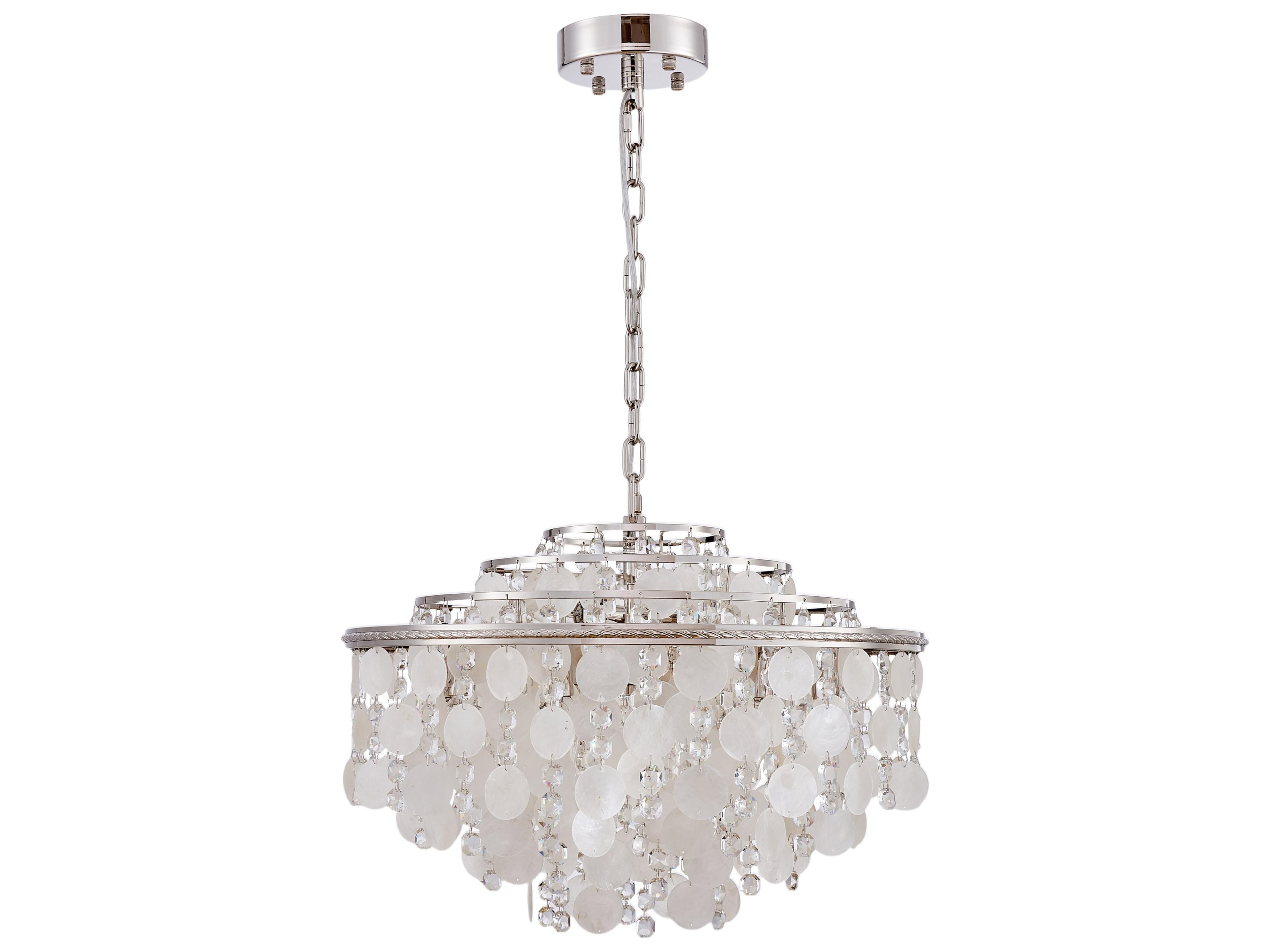 Artcraft Avara 13-Light Polished Nickel Round Tiered Chandelier