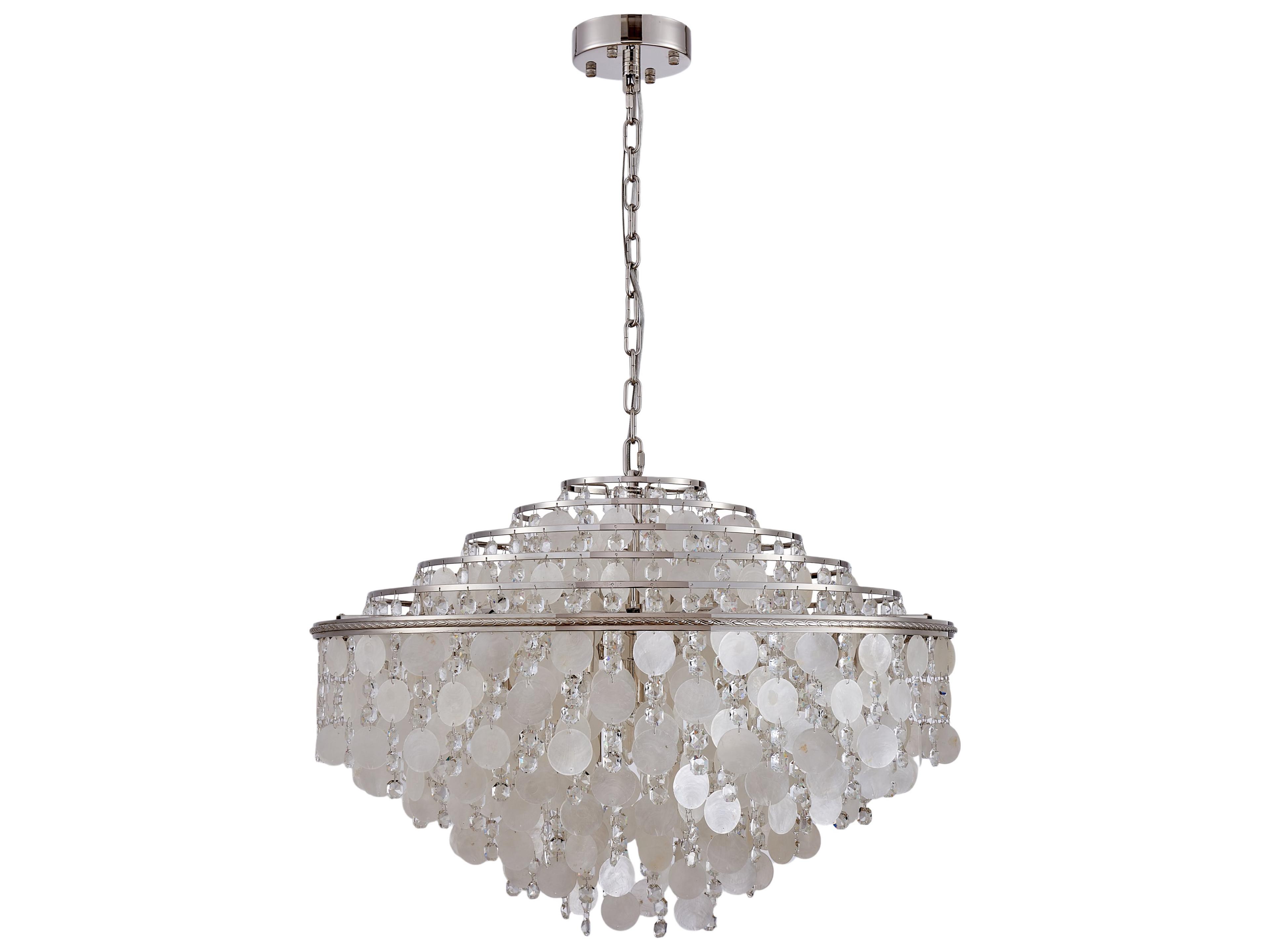 Artcraft Avara 24-Light Polished Nickel Round Tiered Chandelier