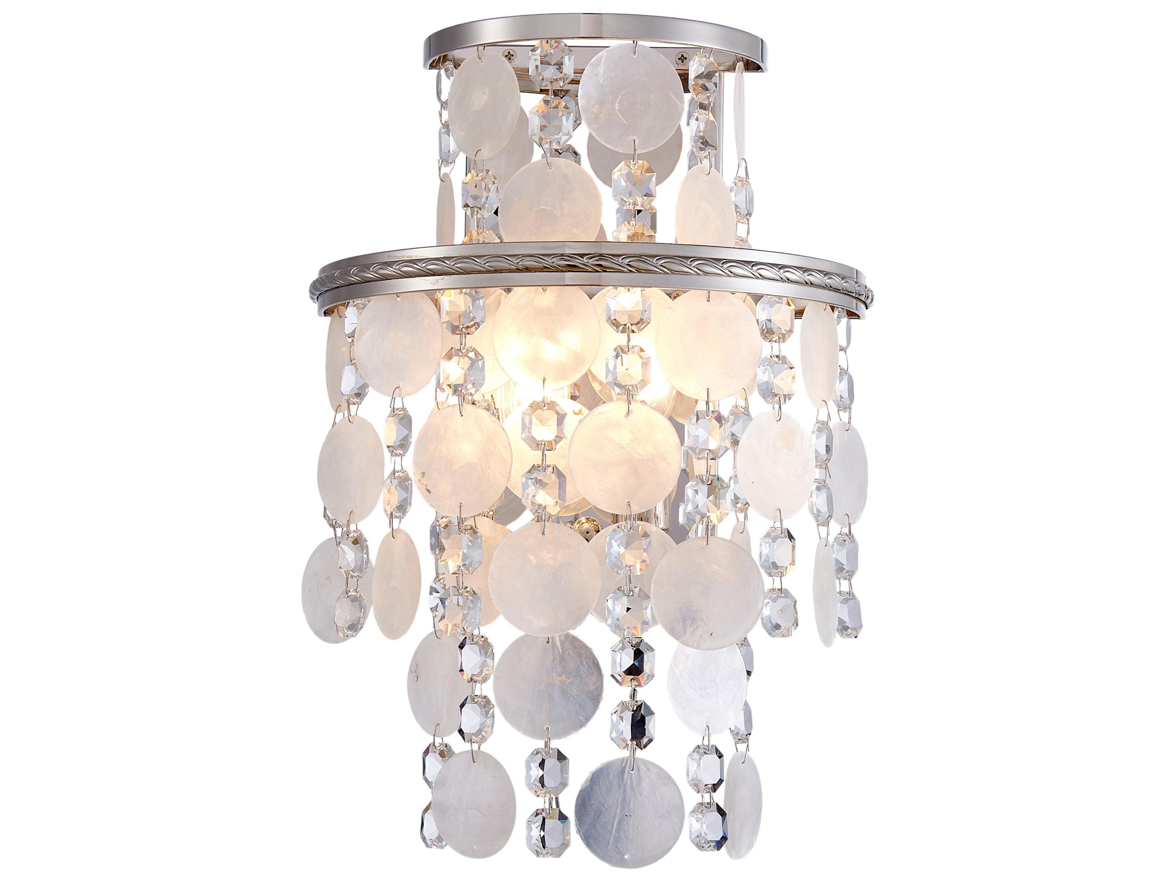 Avara Wall Sconce Two Light Polished Nickel