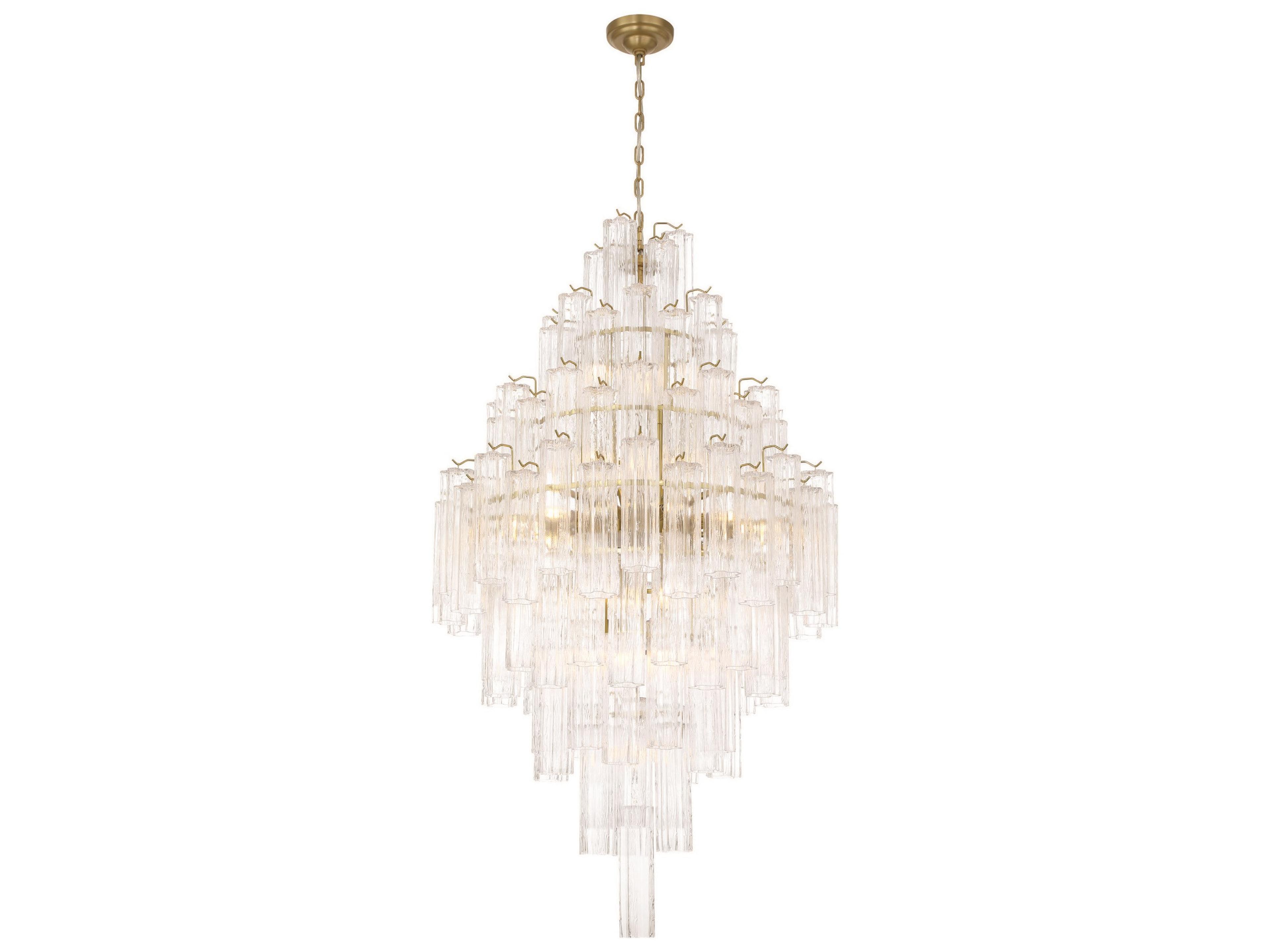 Sophia 29-Lights Brushed Brass Chandelier
