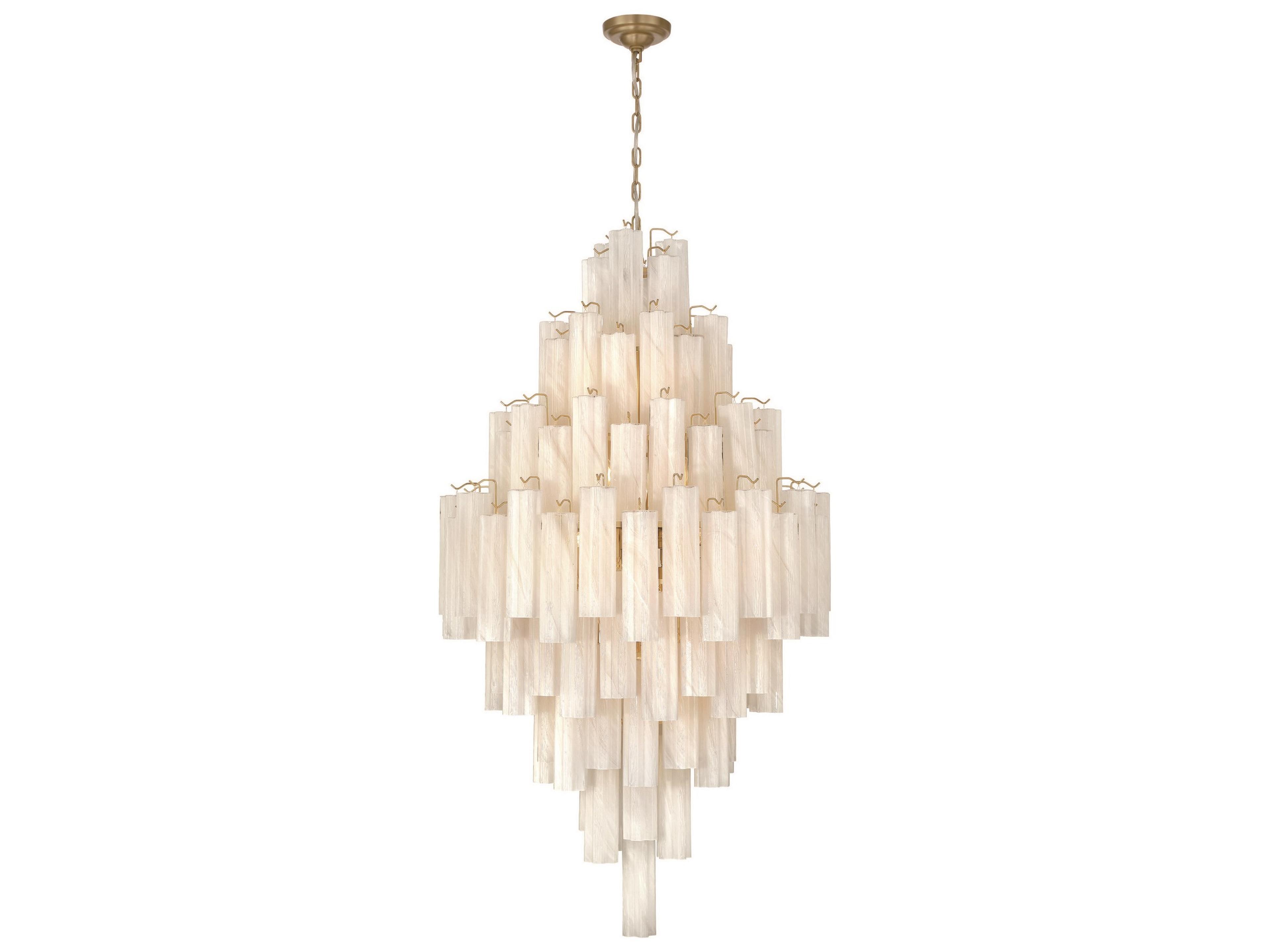 Sophia 29-Lights Brushed Brass Chandelier