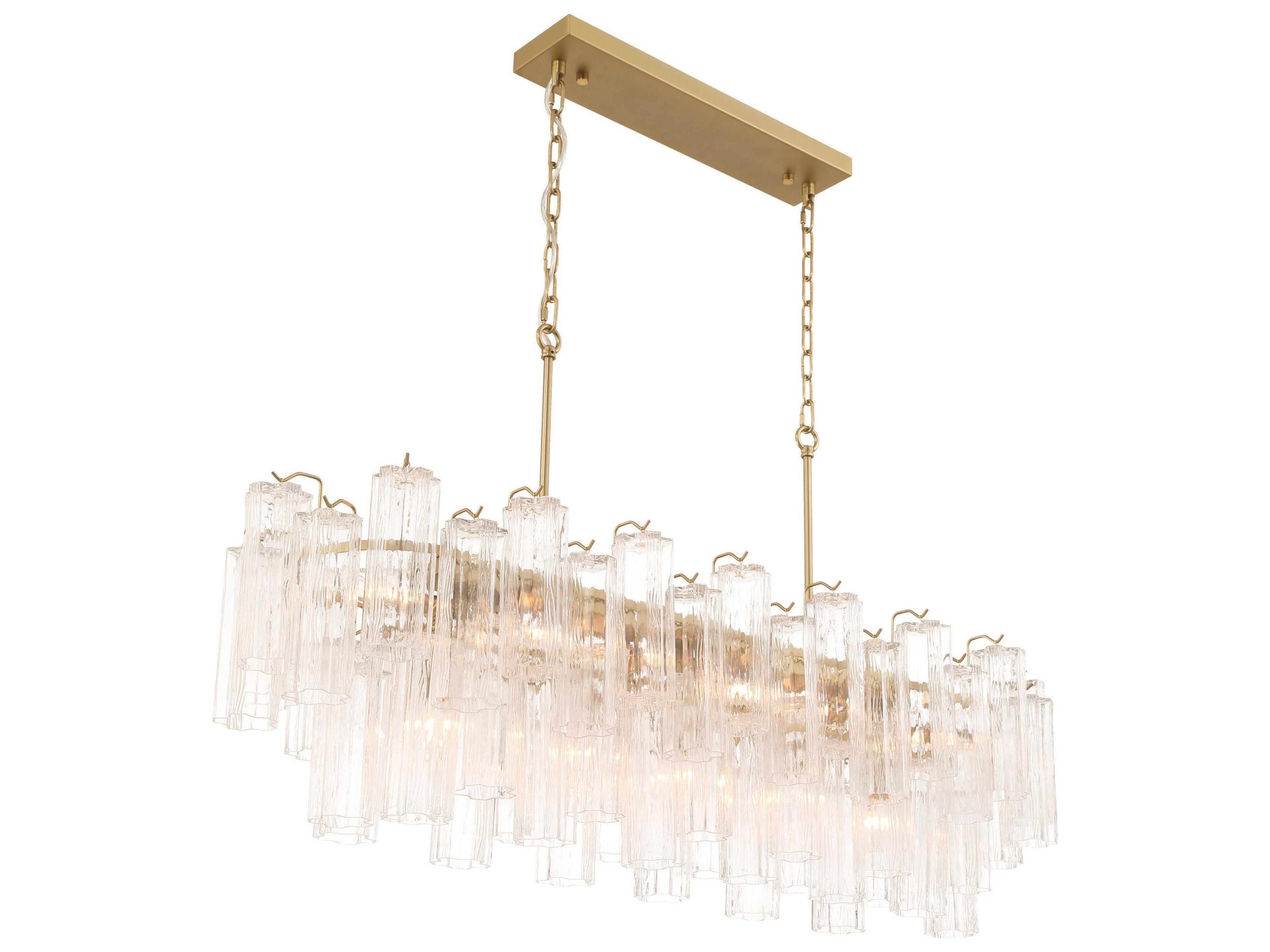 Artcraft Sophia 16-Lights Brushed Brass Island Pendant