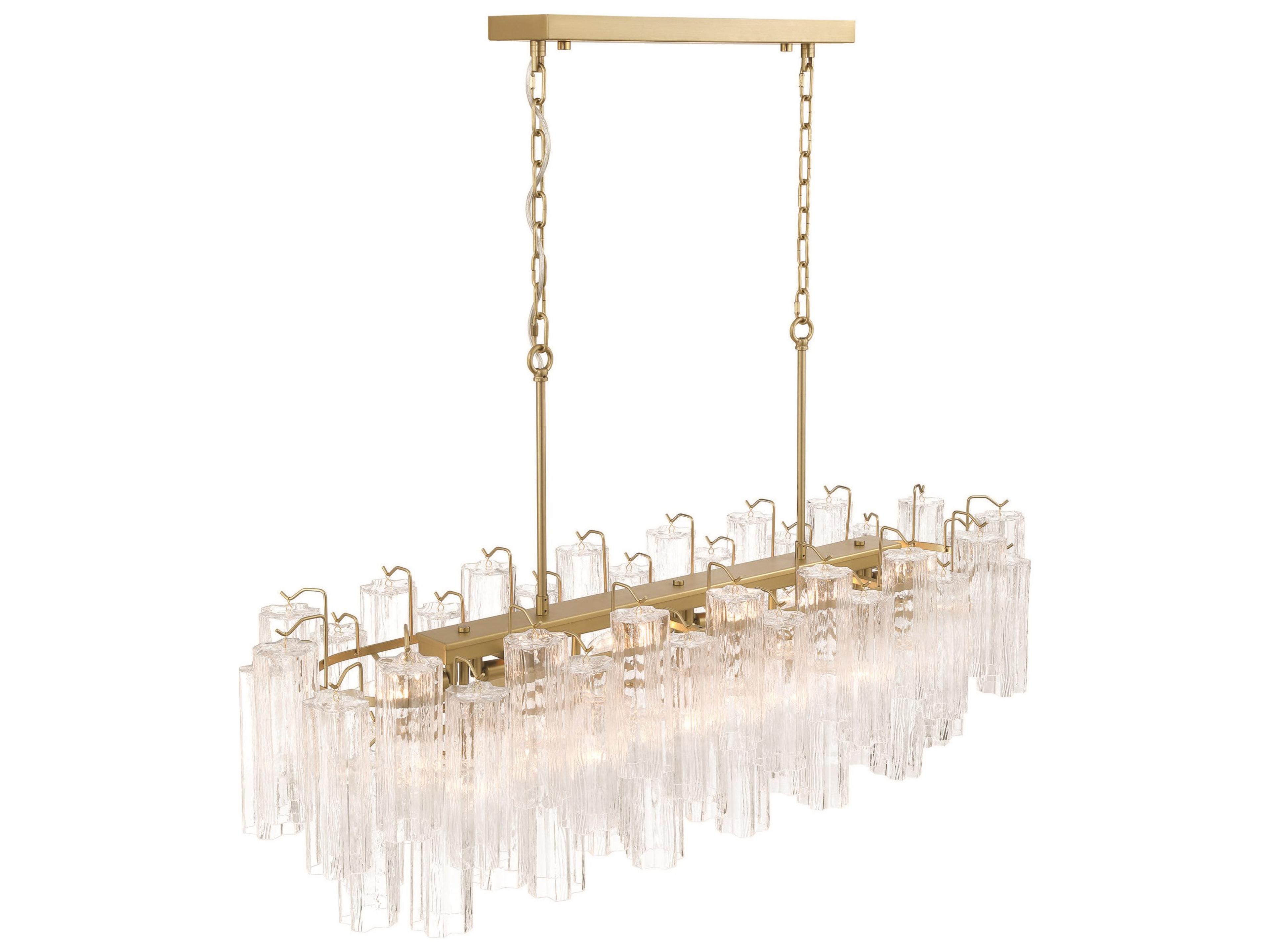 Artcraft Sophia 16-Lights Brushed Brass Island Pendant