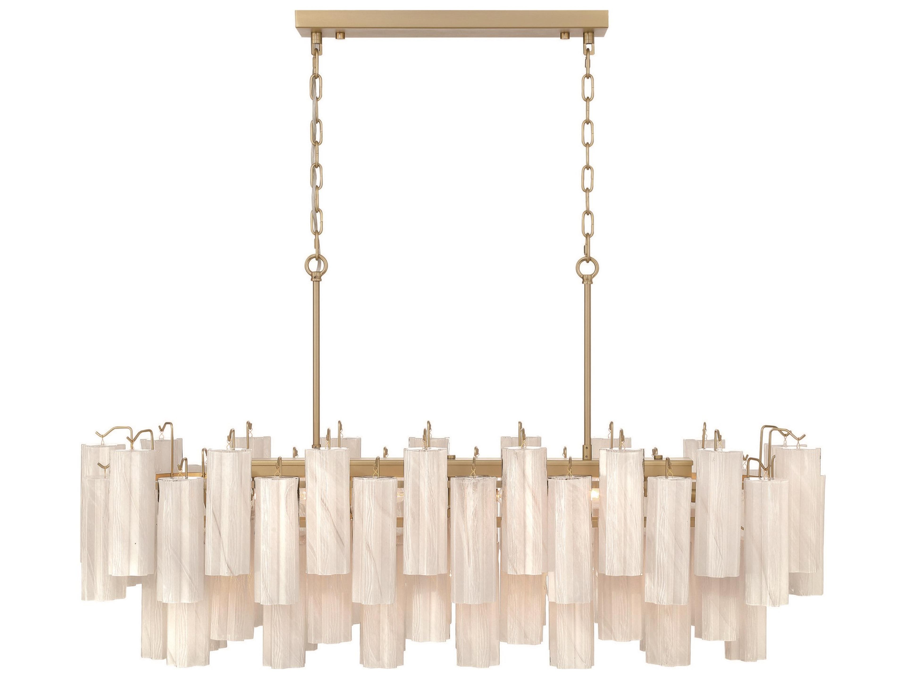 Sophia 16-Lights Brushed Brass Island Pendant