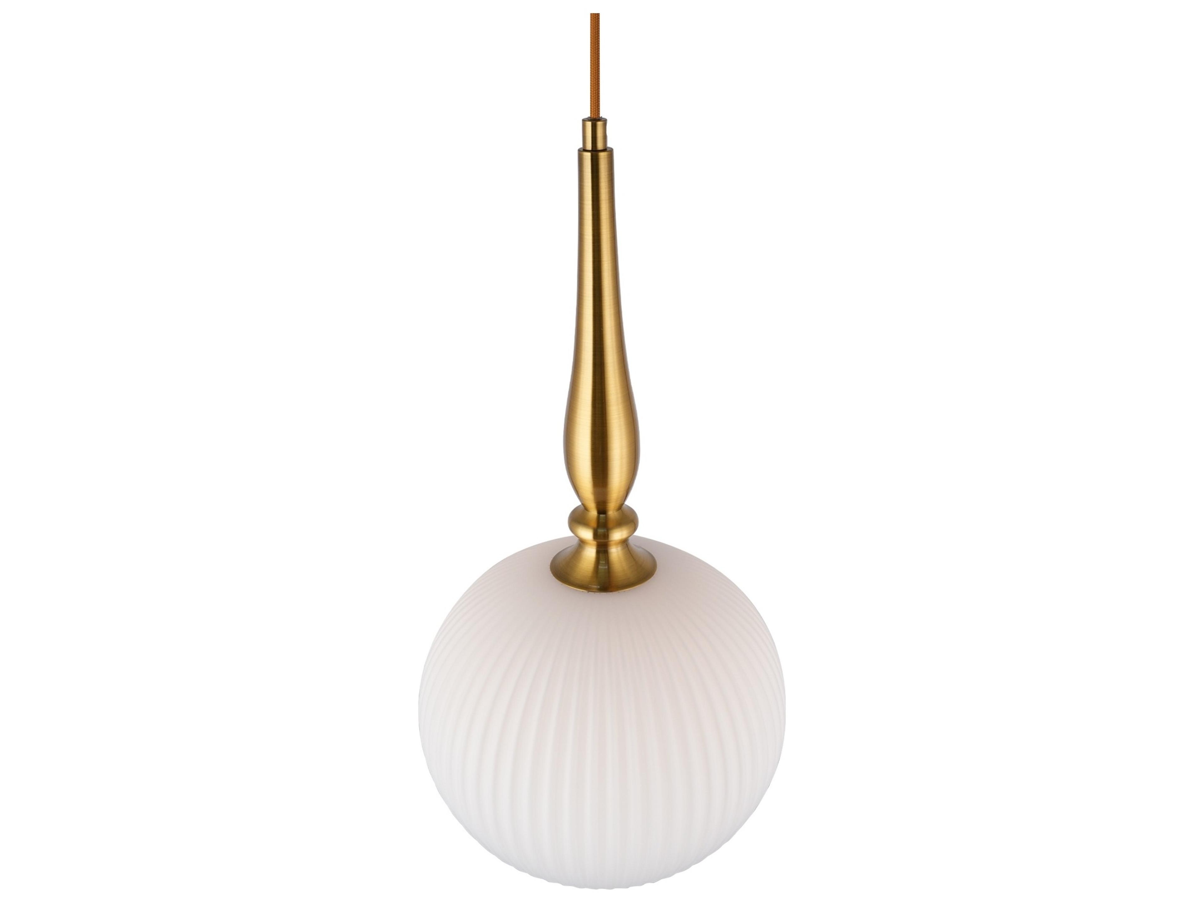 Artcraft Kate 1-Light Brushed Brass Pendant