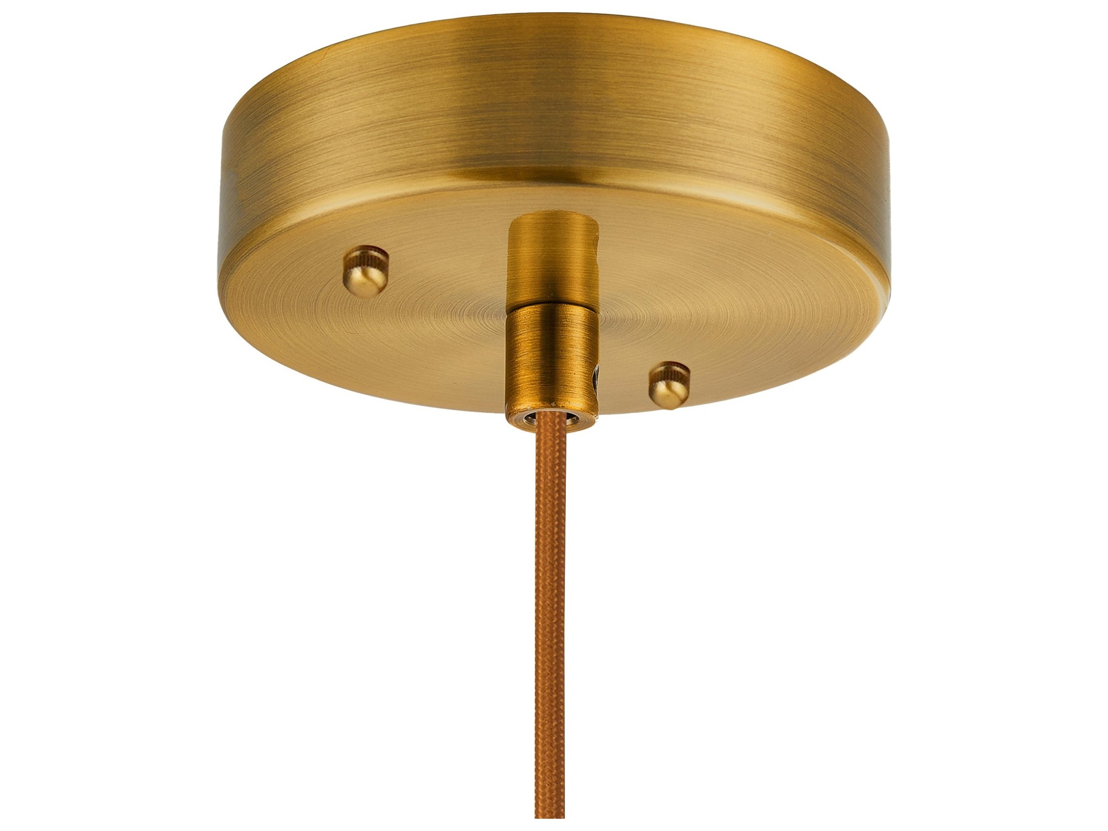 Artcraft Kate 1-Light Brushed Brass Pendant
