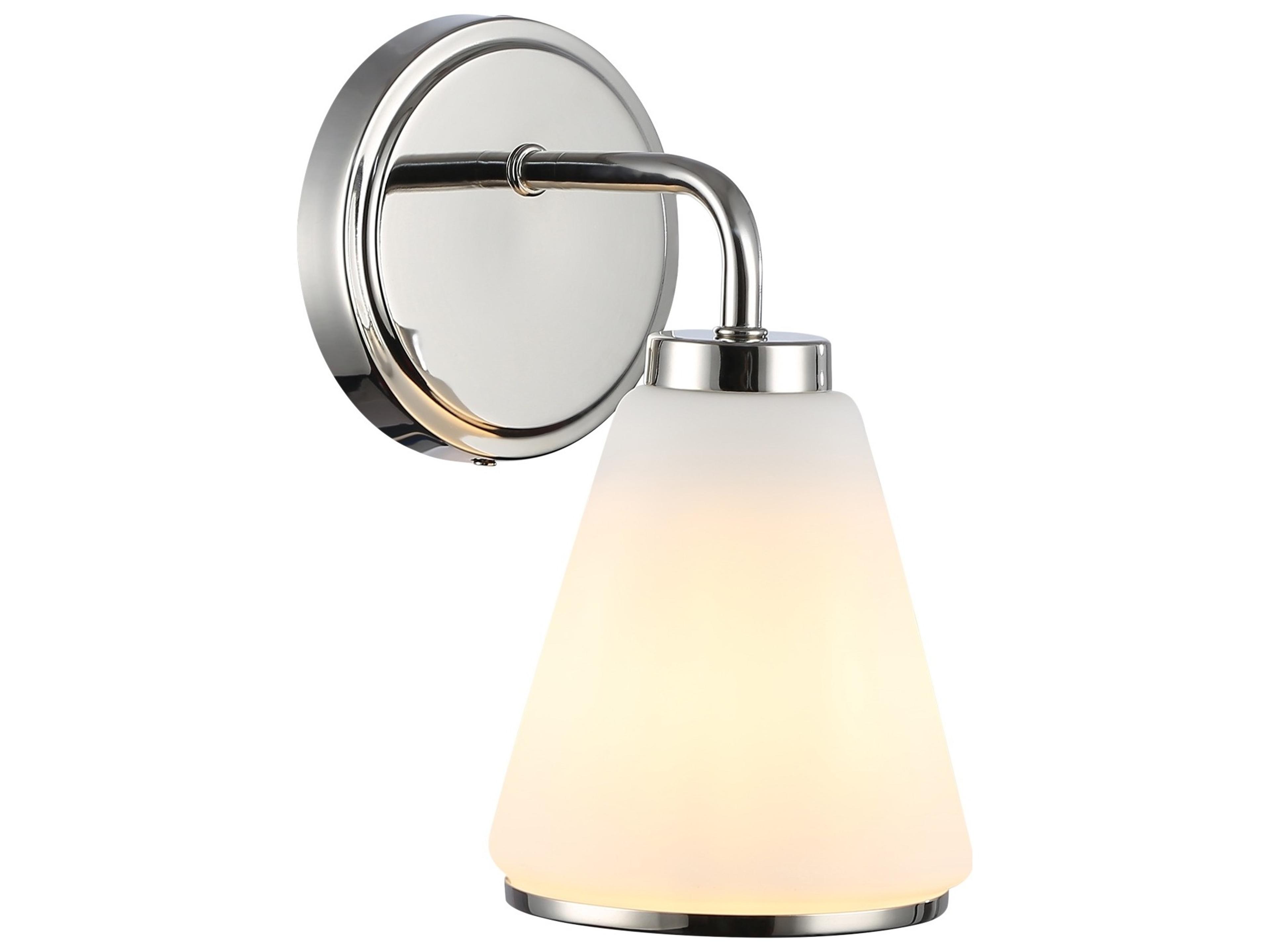Artcraft Zoey 1-Light Polished Nickel Wall Sconce