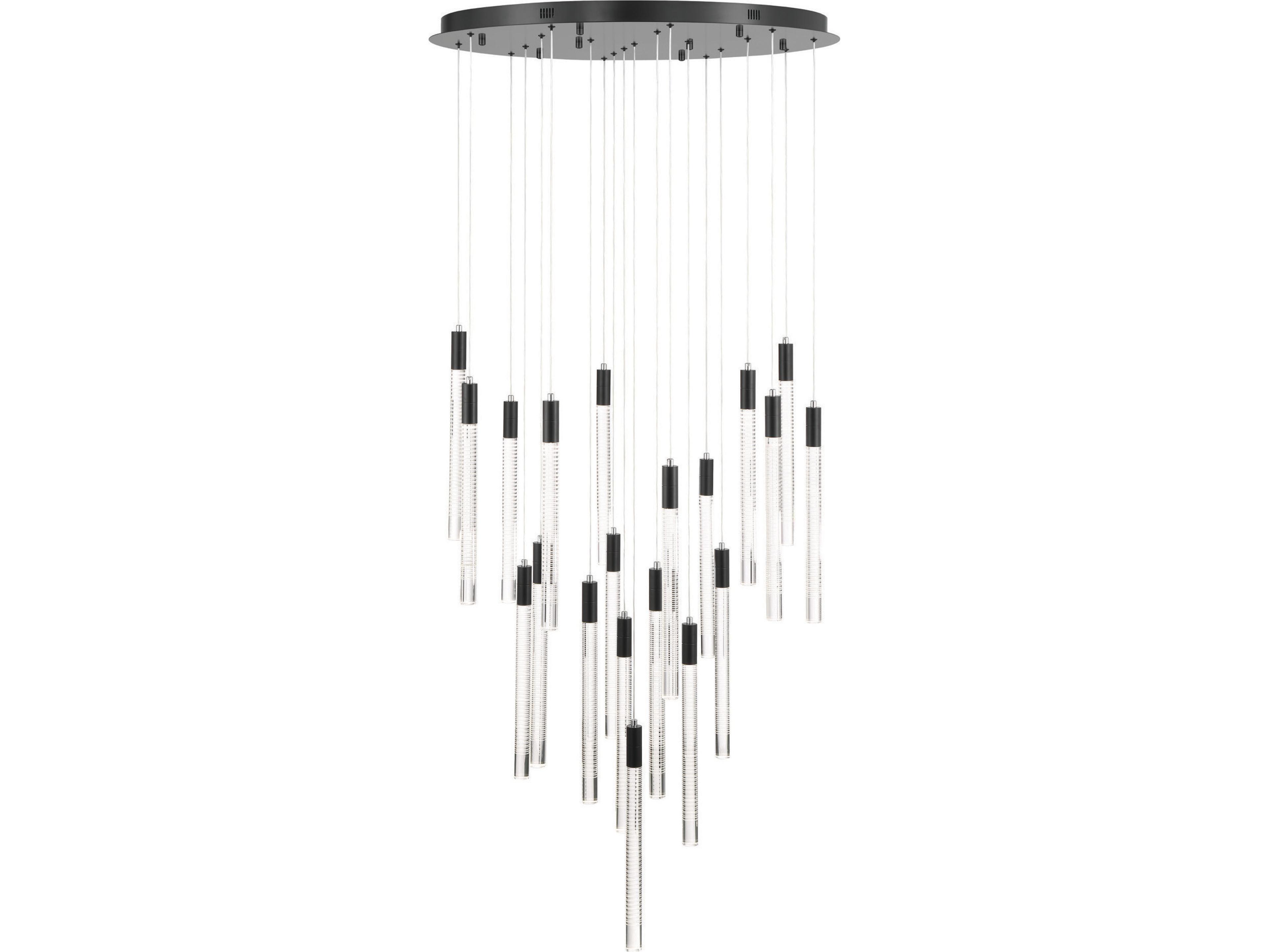 Artcraft Celine 20-Light Brass Cylinder Pendant