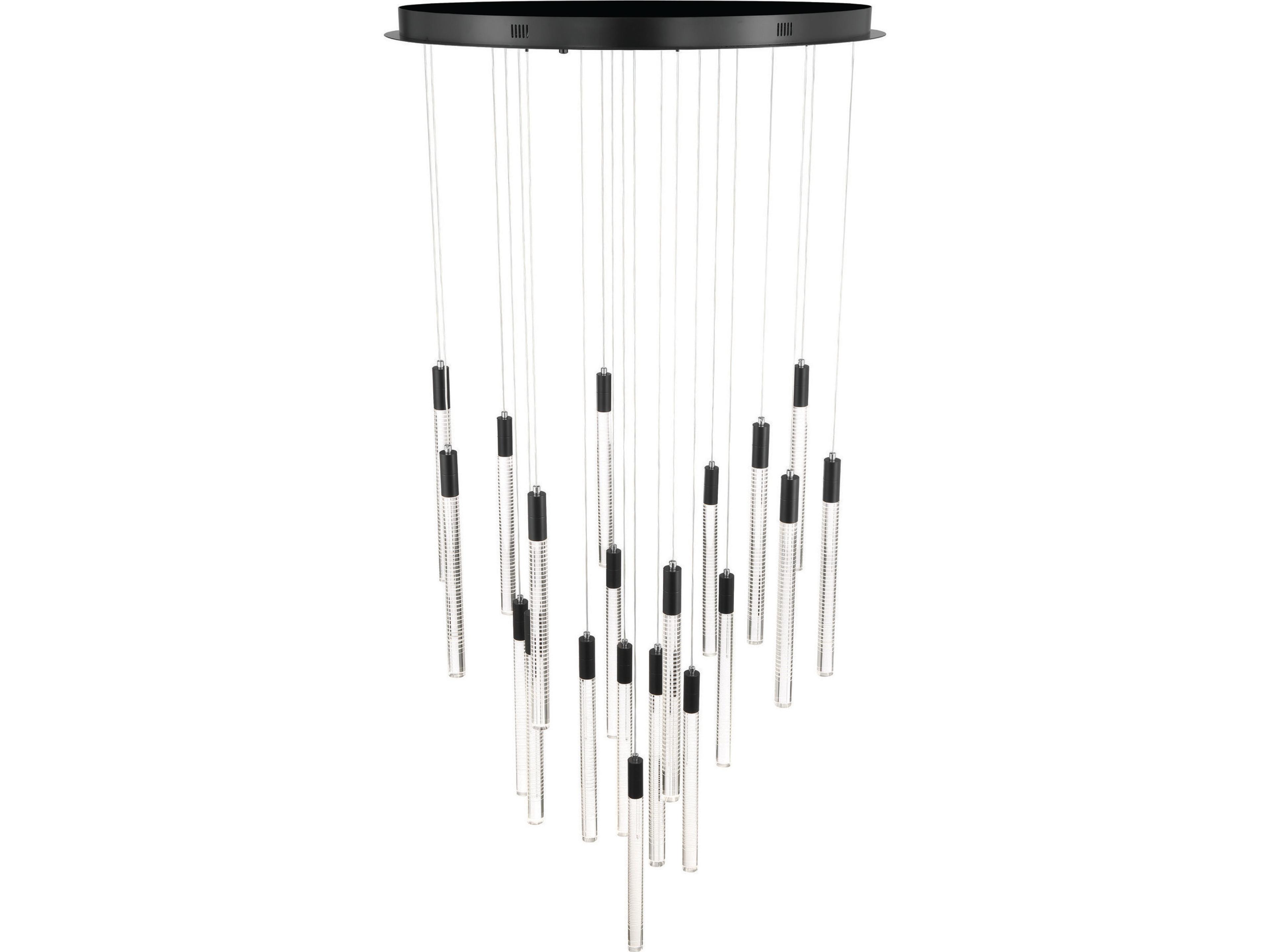 Artcraft Celine 20-Light Brass Cylinder Pendant