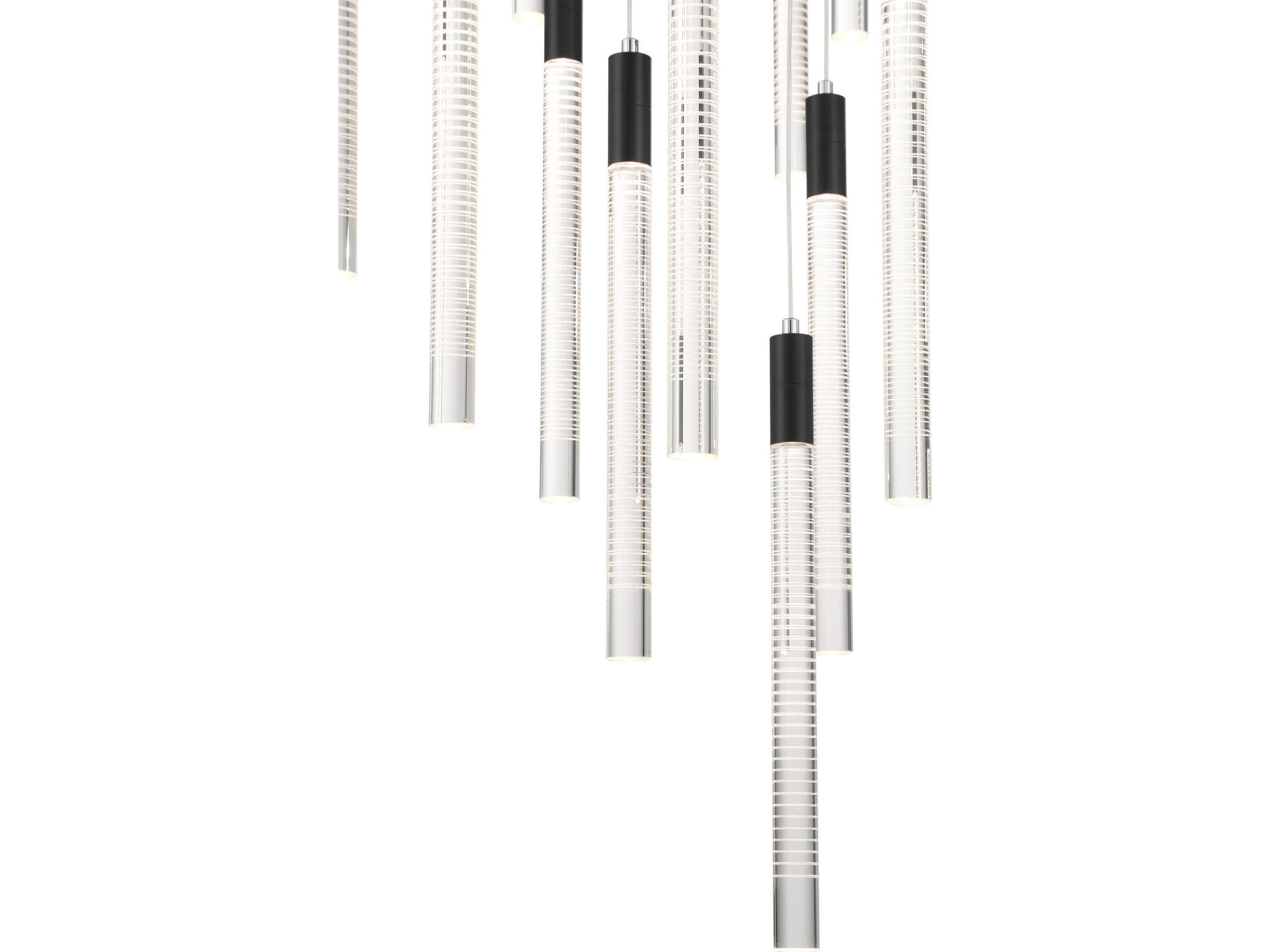 Artcraft Celine 20-Light Brass Cylinder Pendant