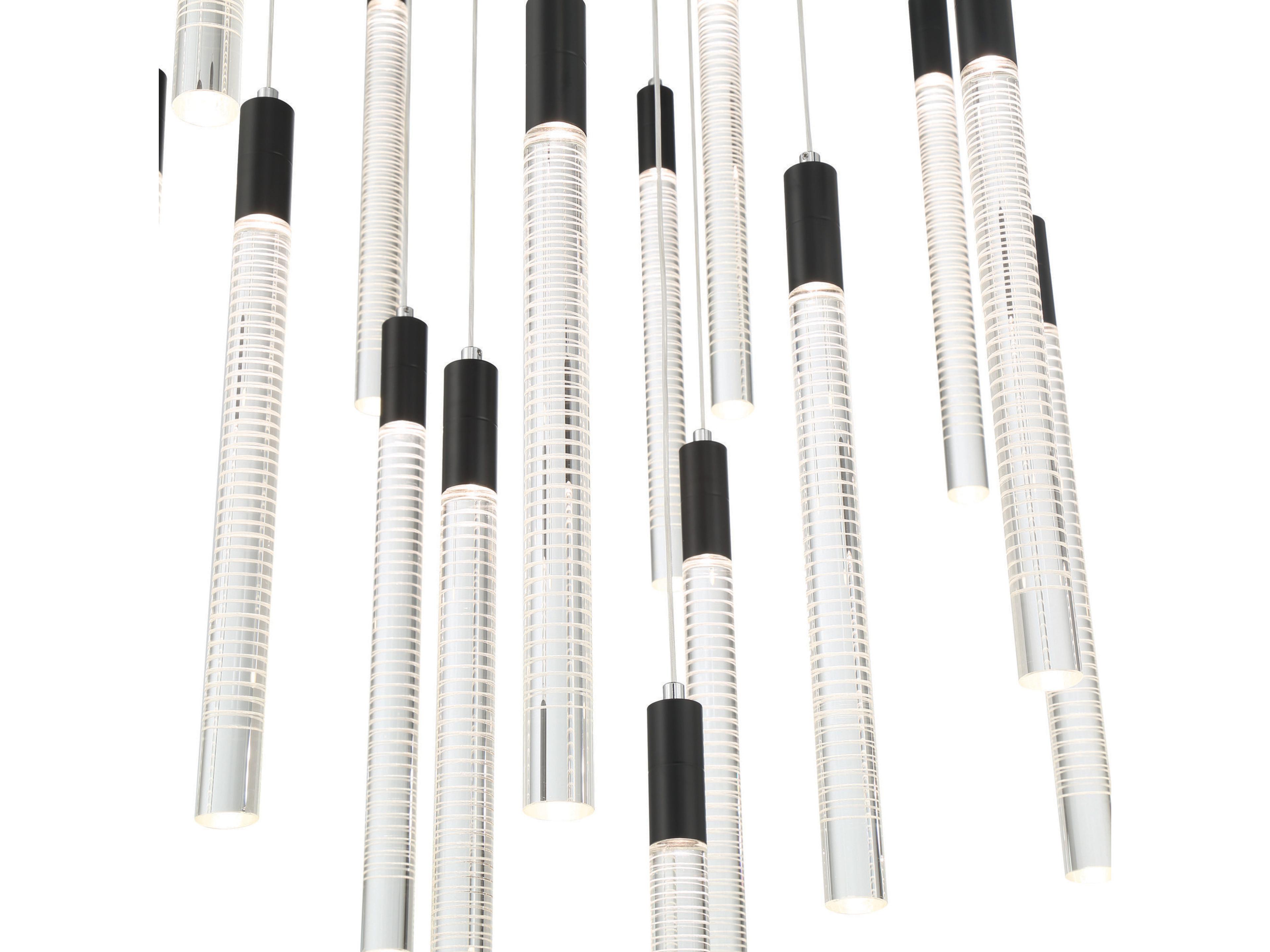 Artcraft Celine 20-Light Brass Cylinder Pendant