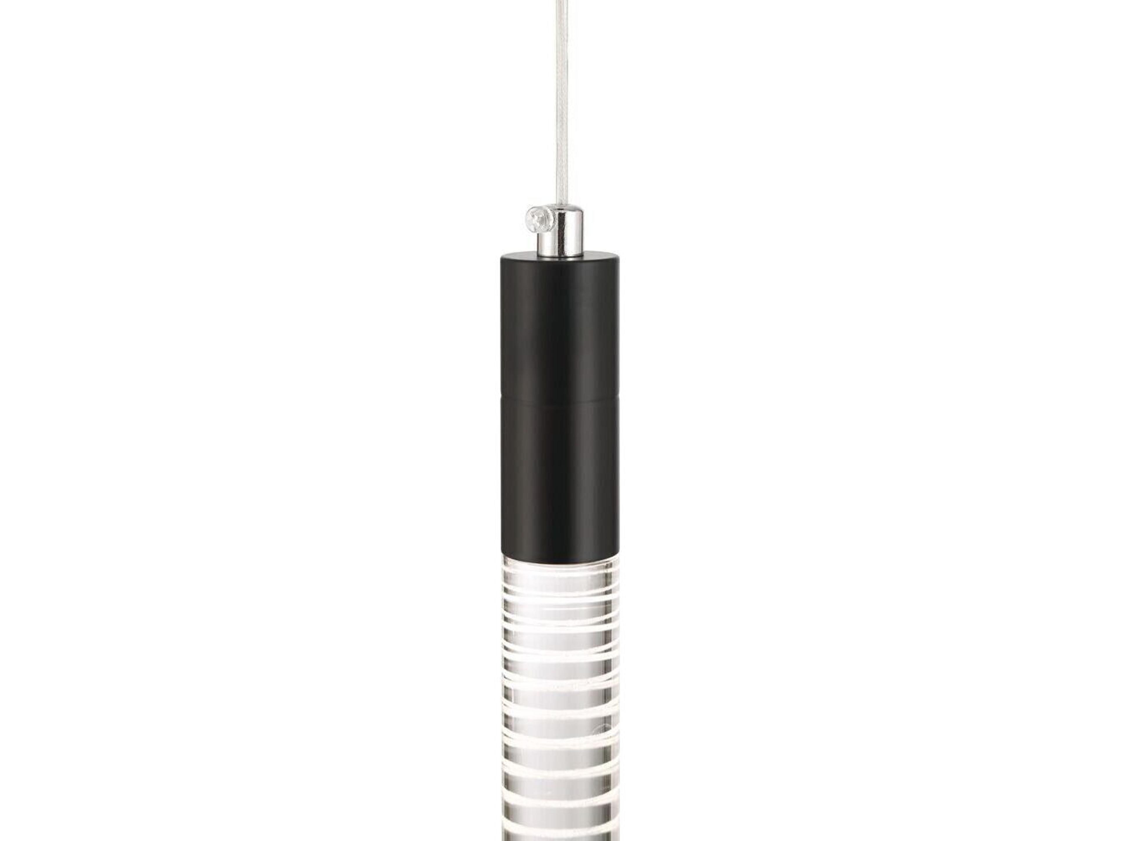 Artcraft Celine 1-Light Black Cylinder Mini Pendant