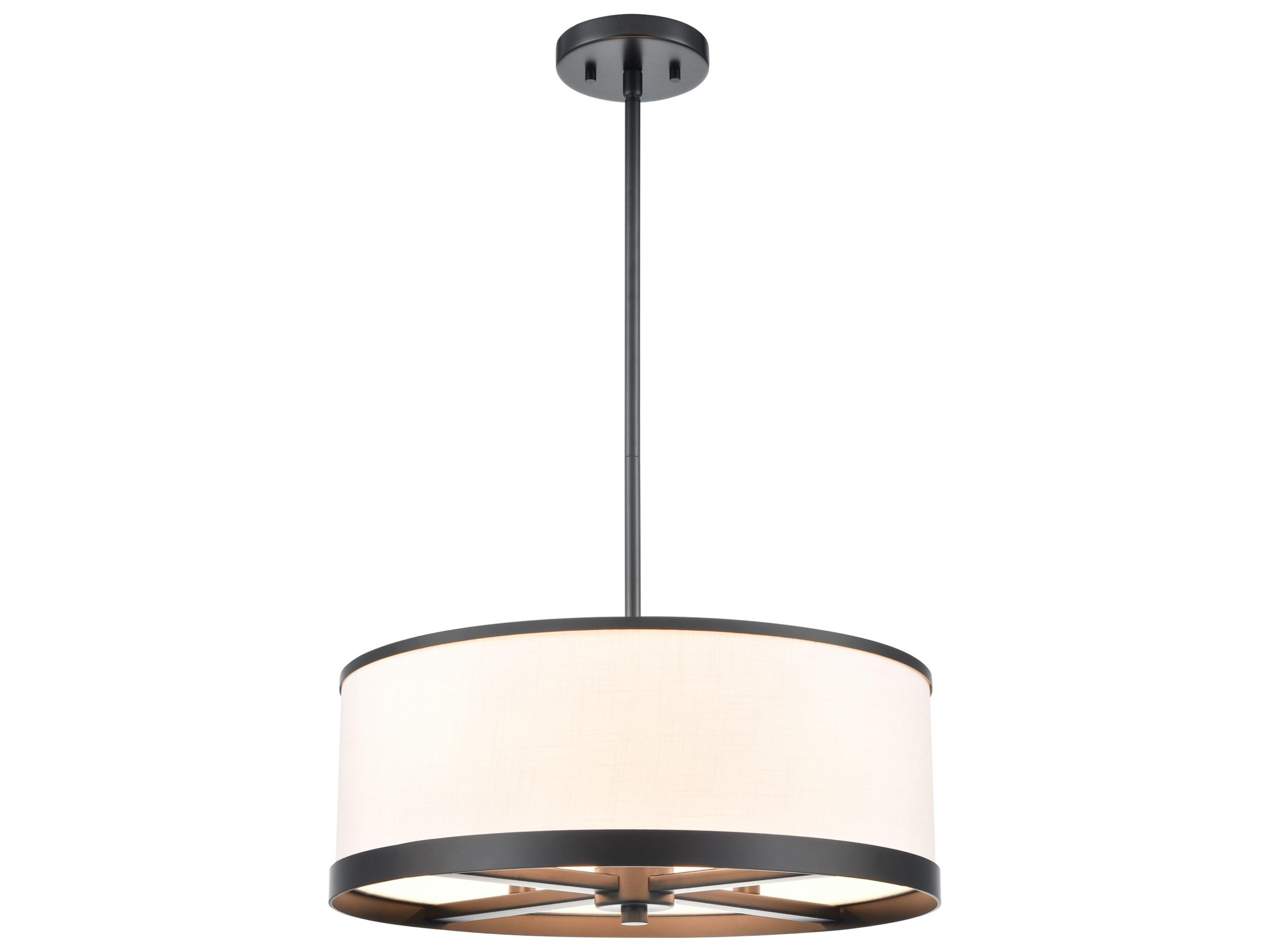 High Street 4-Light Convertible Pendant in Black