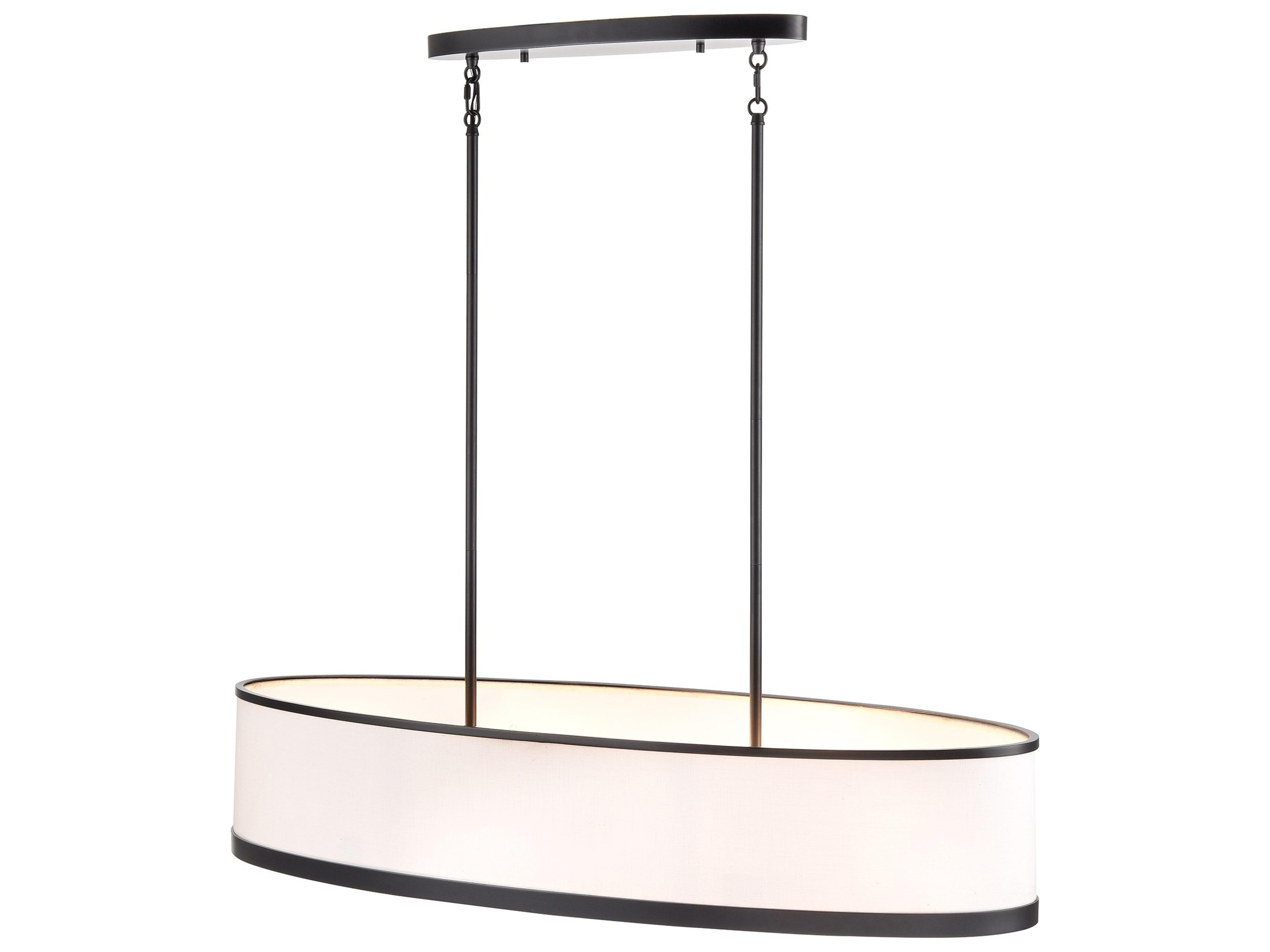 Artcraft High Street 8-Light Black Linear Island Pendant