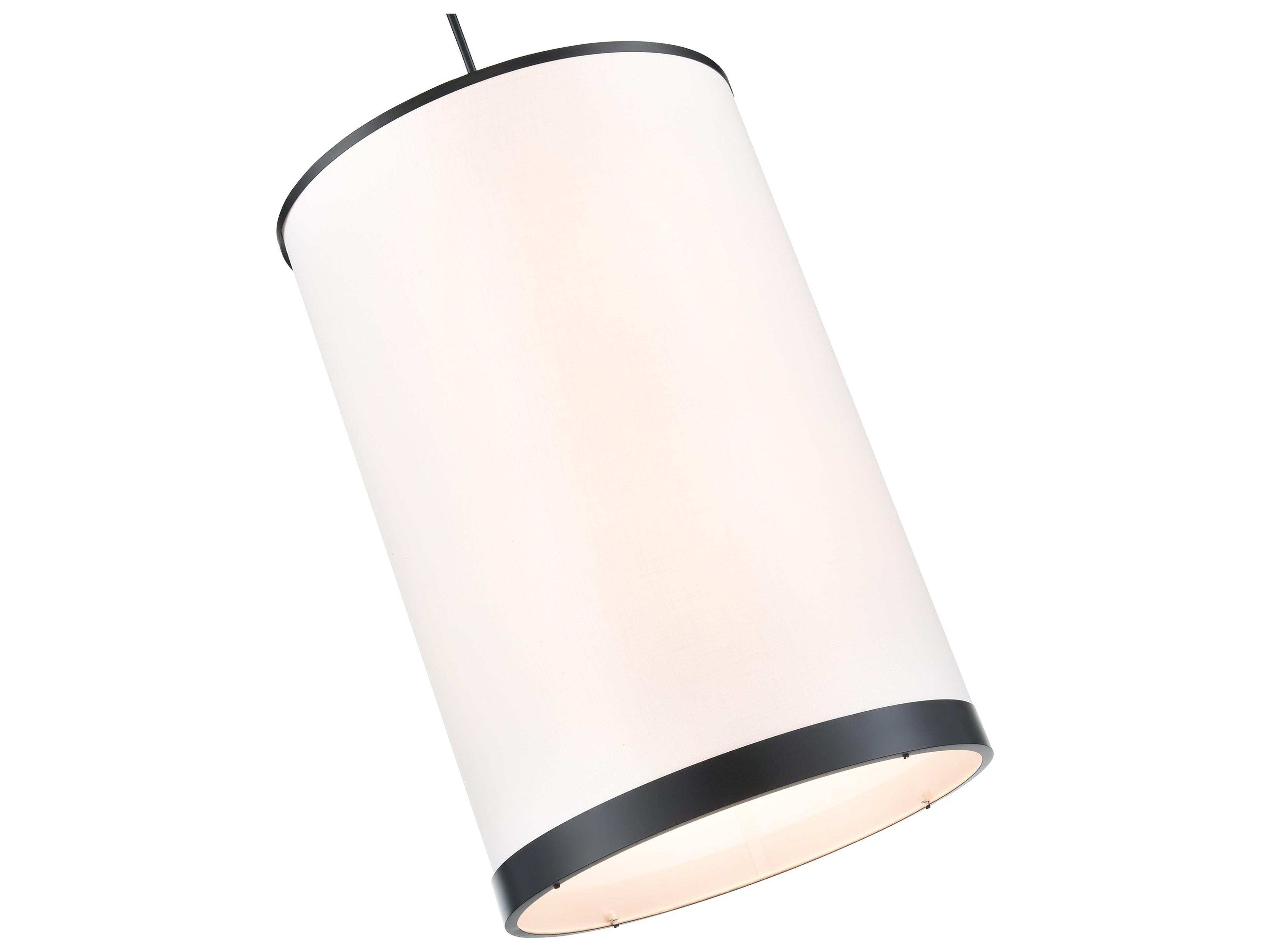 Artcraft High Street 8-Light Black Cylinder Pendant