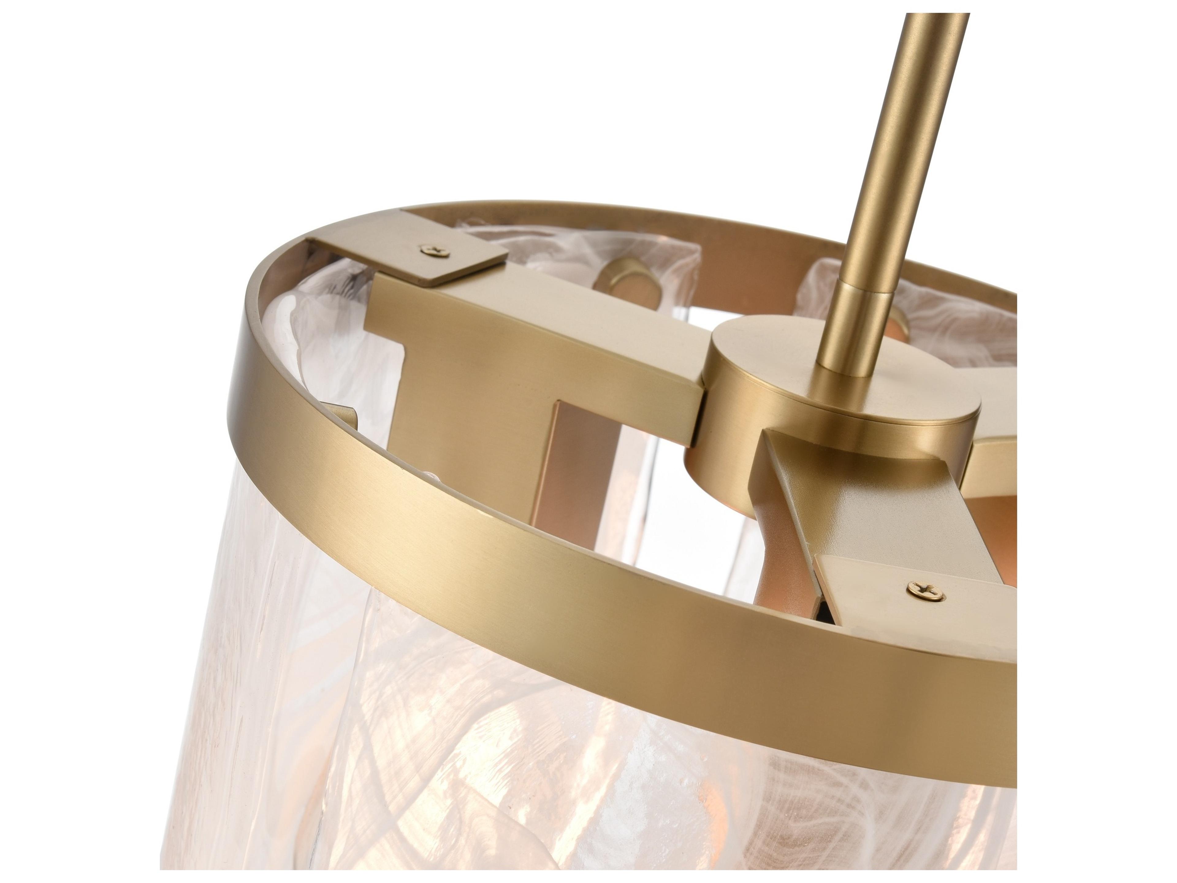 Artcraft Skye 3-Light Brass Mini Pendant