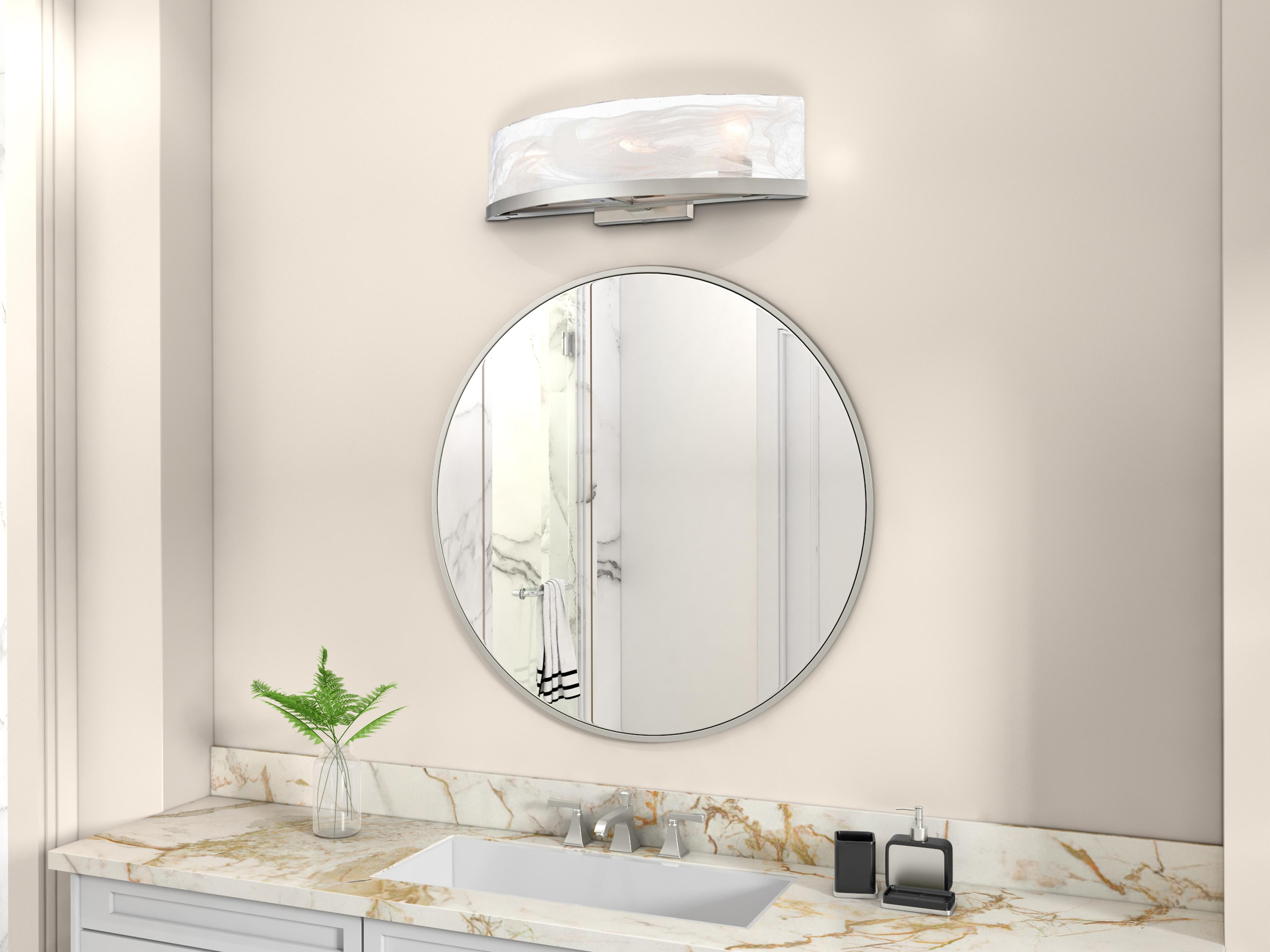 Artcraft Skye 3-Light Brushed Nickel Vanity Light