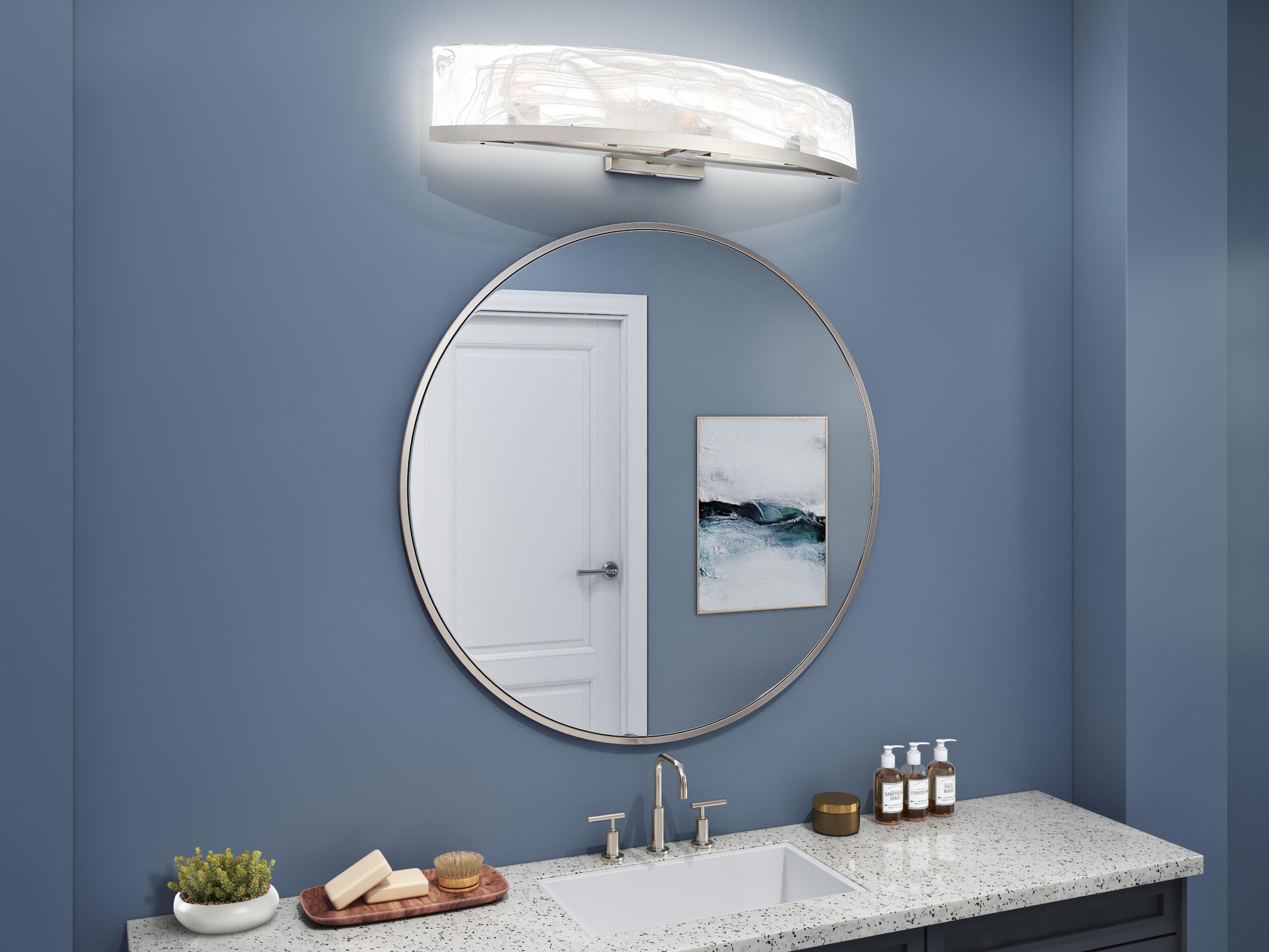 Artcraft Skye 4-Light Brushed Nickel Vanity Light