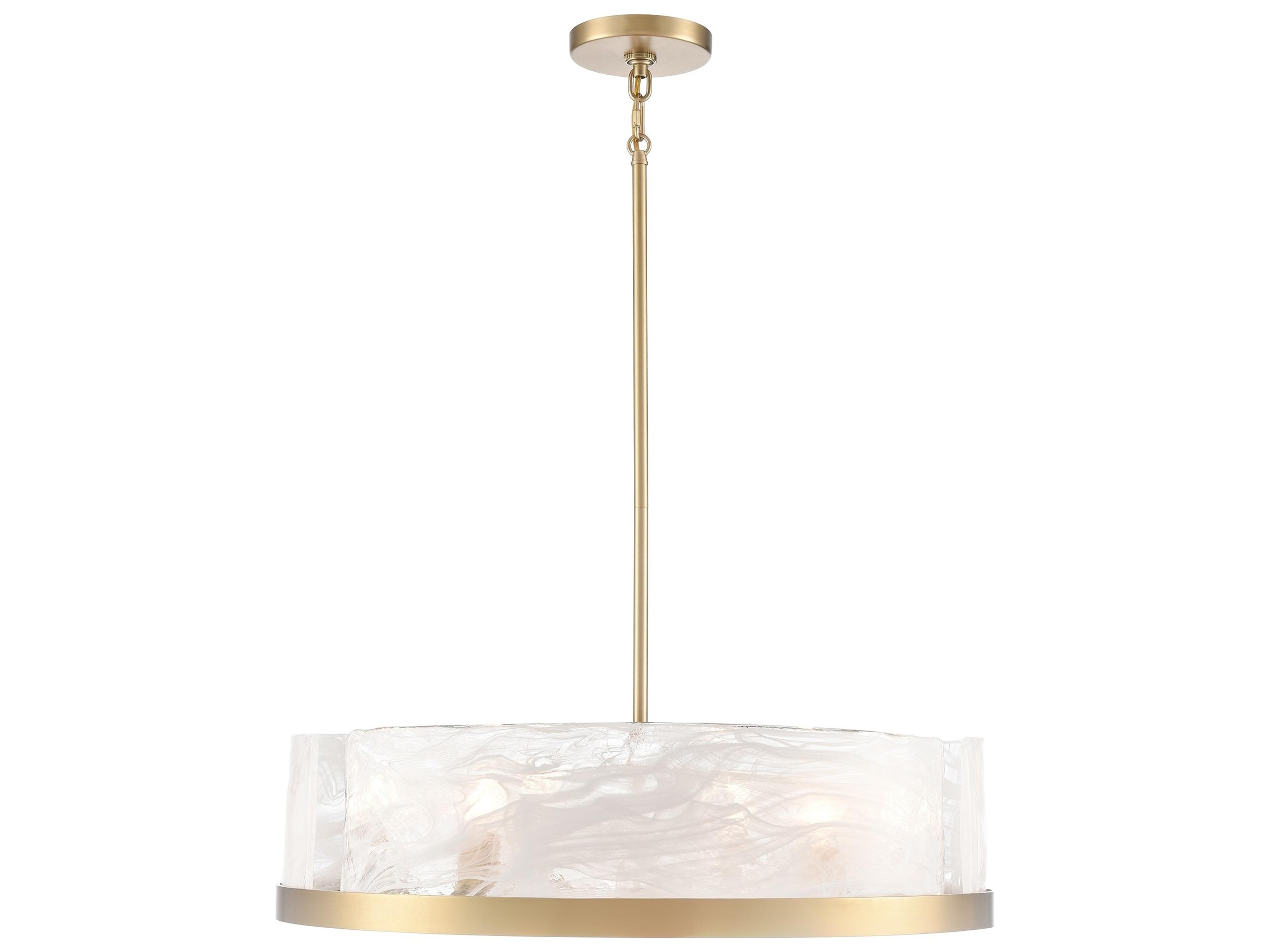 Artcraft Skye 6-Light Brass Pendant
