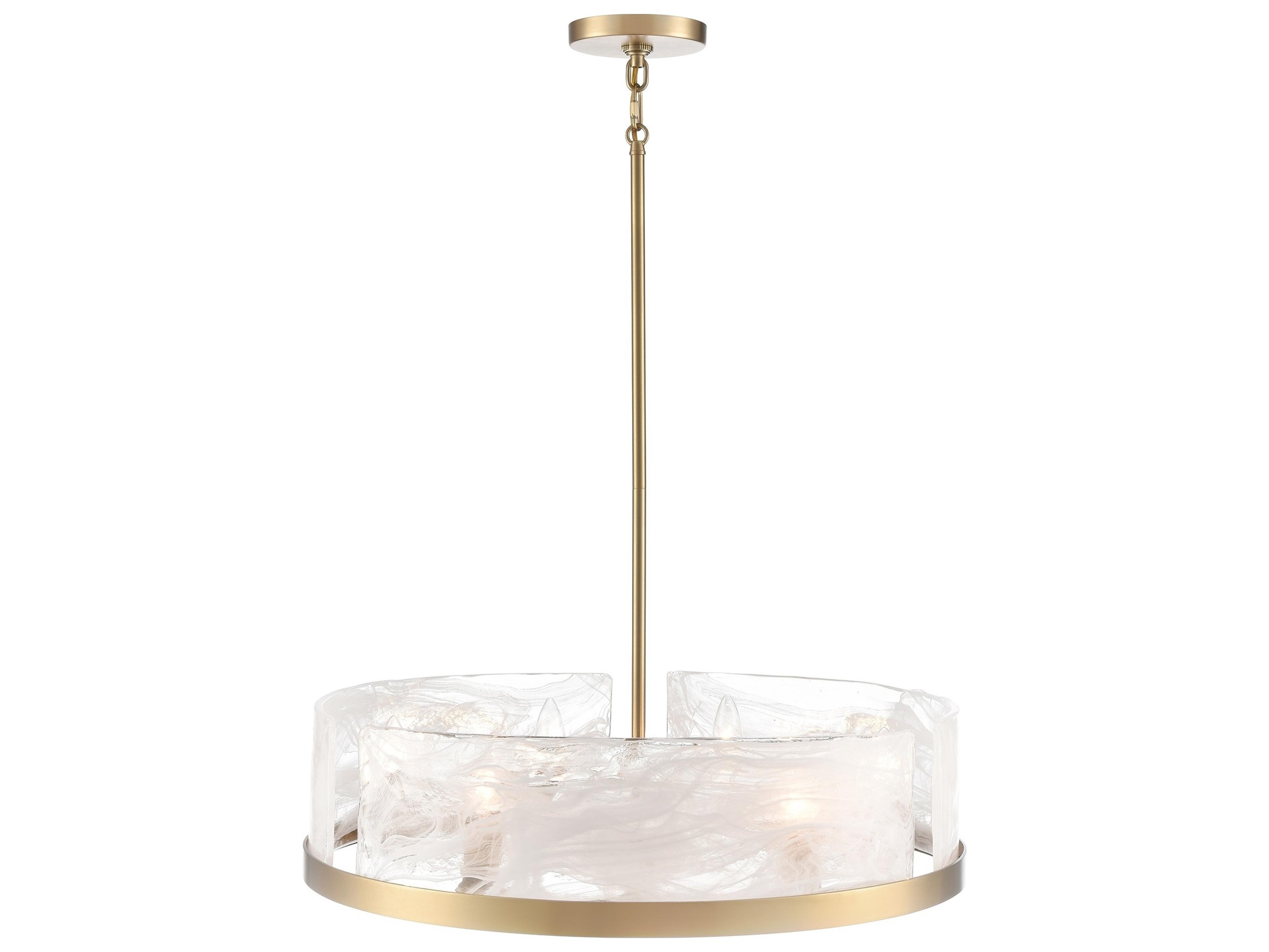 Artcraft Skye 6-Light Brass Pendant