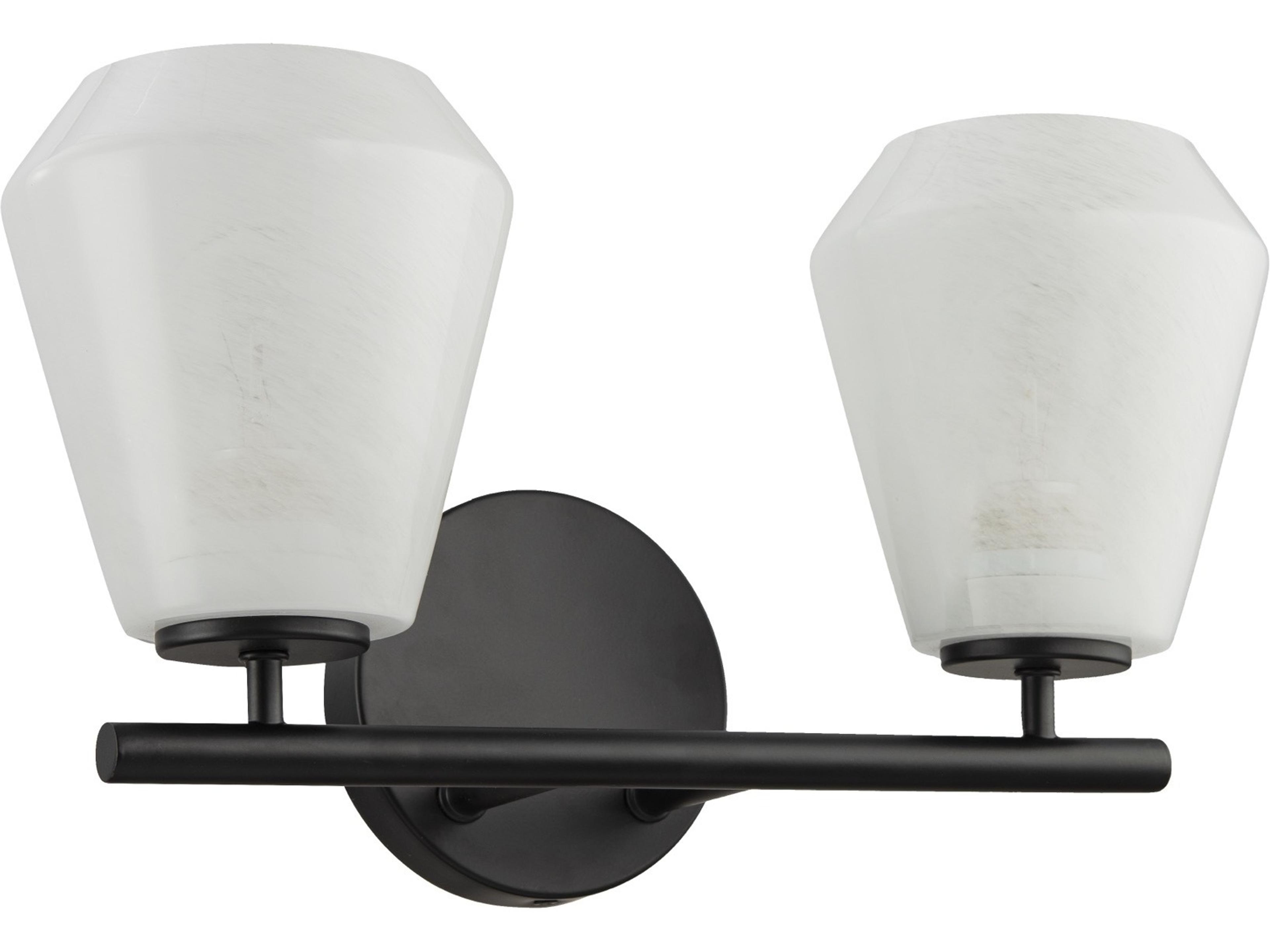 Brooke 2 Light Bathroom Vanity Wall Light in Black