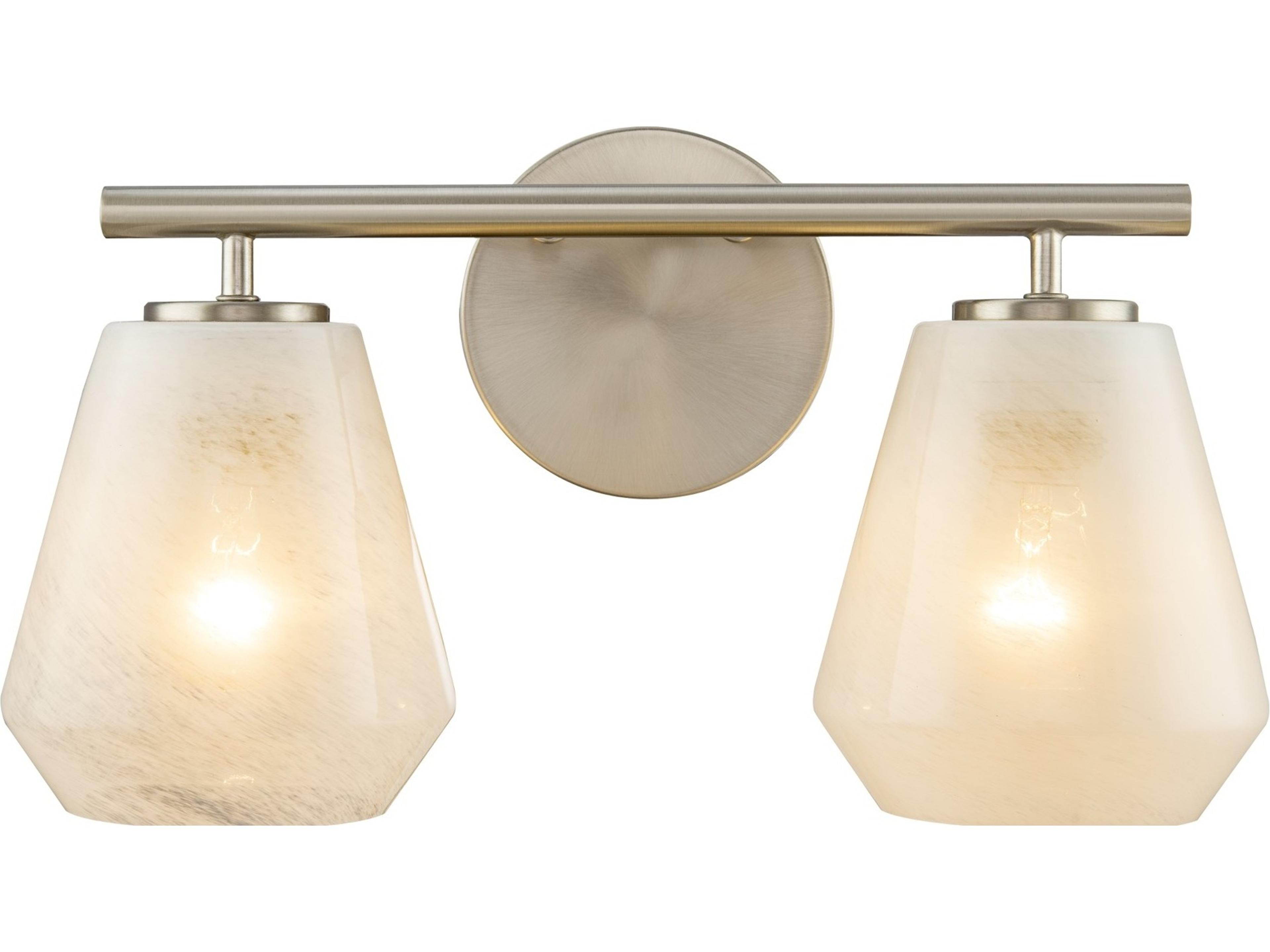 Artcraft Brooke 2-Light Brushed Nickel Vanity Light