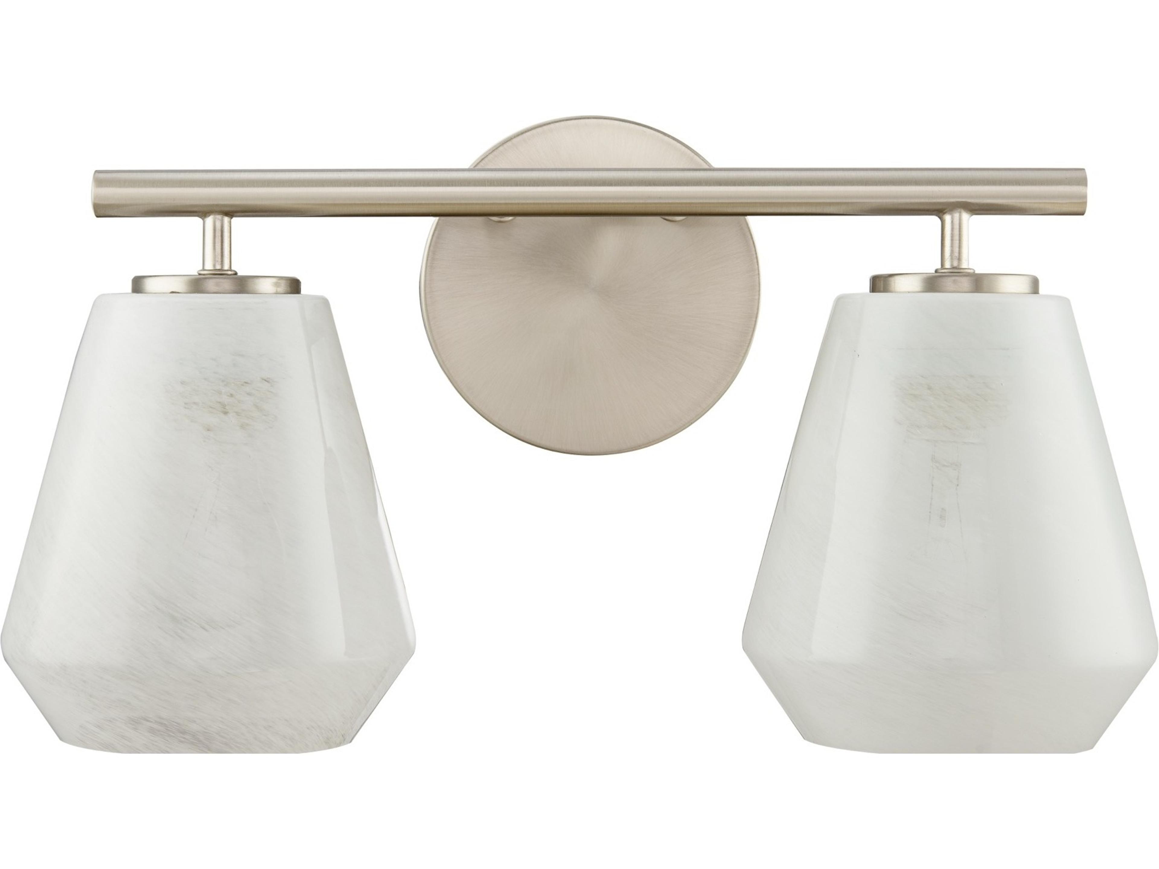 Artcraft Brooke 2-Light Brushed Nickel Vanity Light