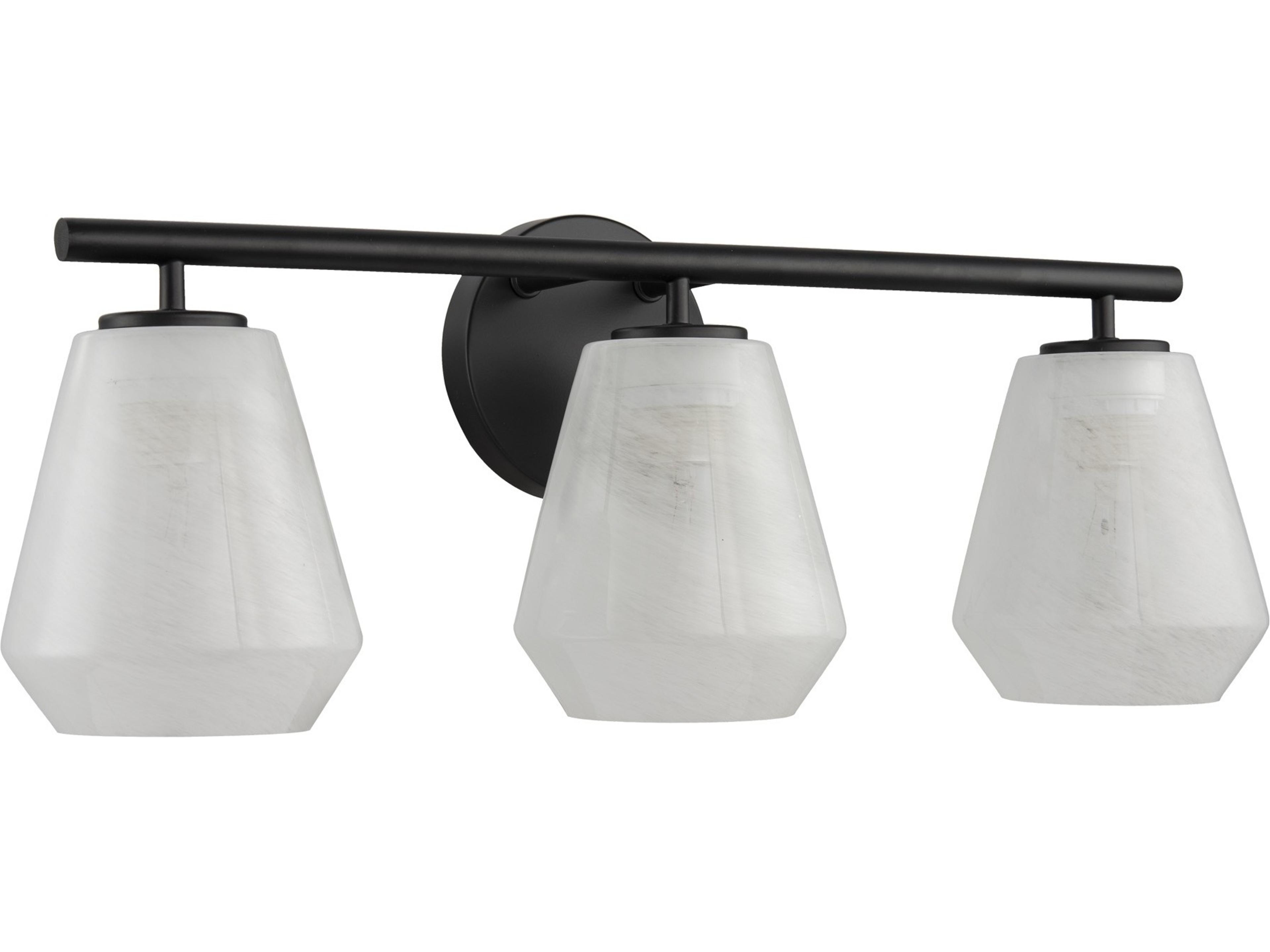 Artcraft Brooke 3-Light Black Vanity Light