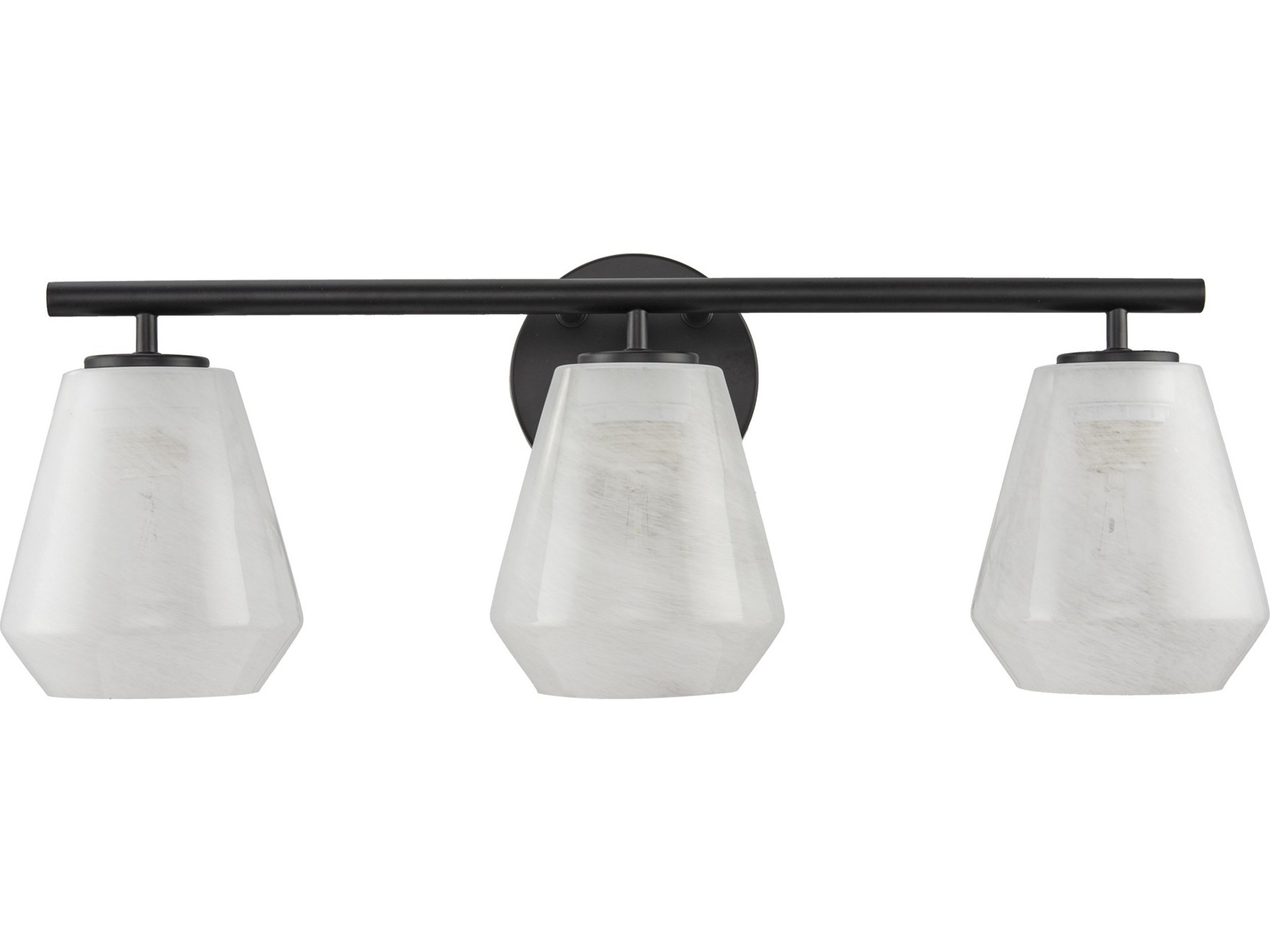 Artcraft Brooke 3-Light Black Vanity Light