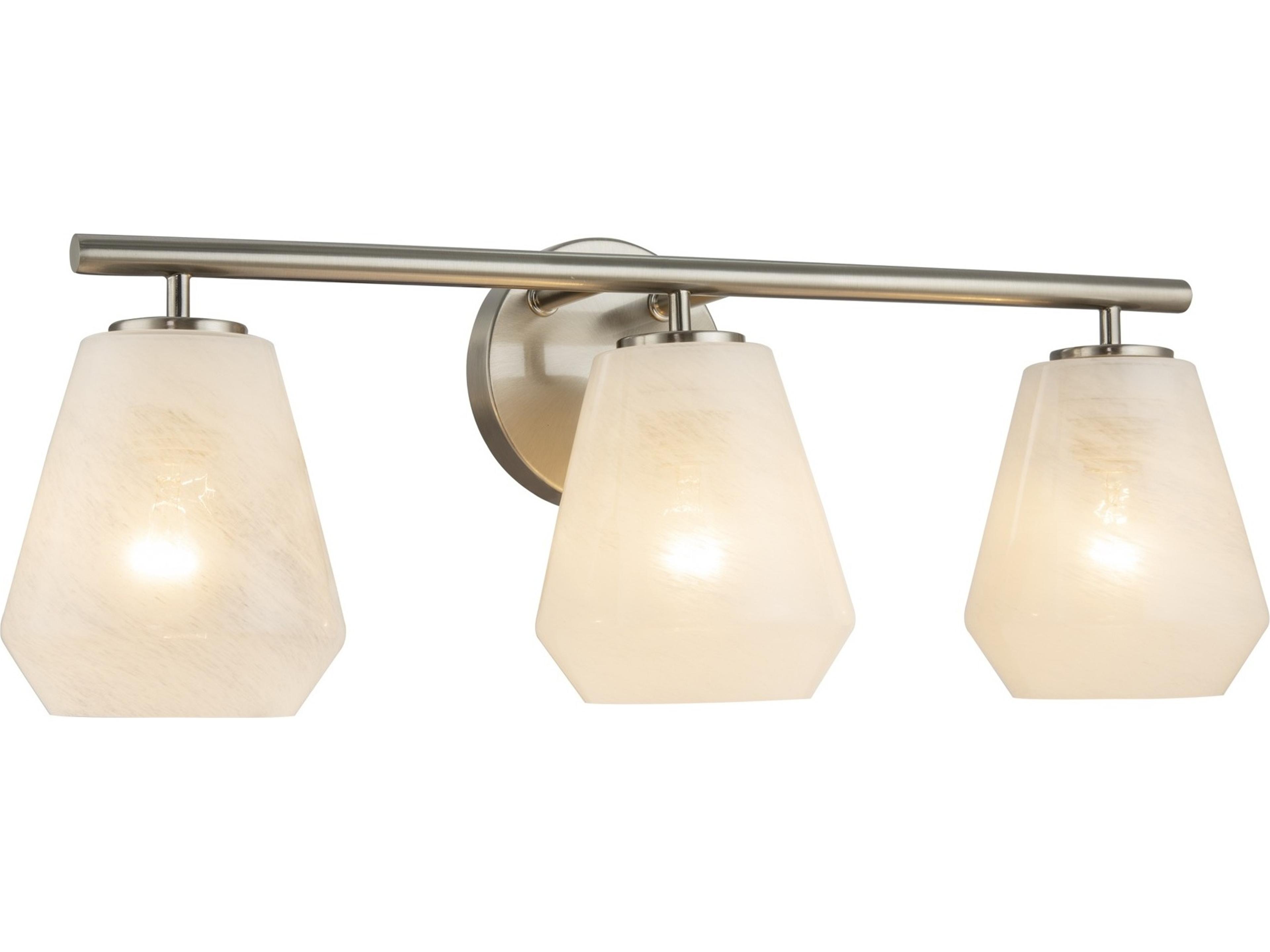 Artcraft Brooke 3-Light Brushed Nickel Vanity Light