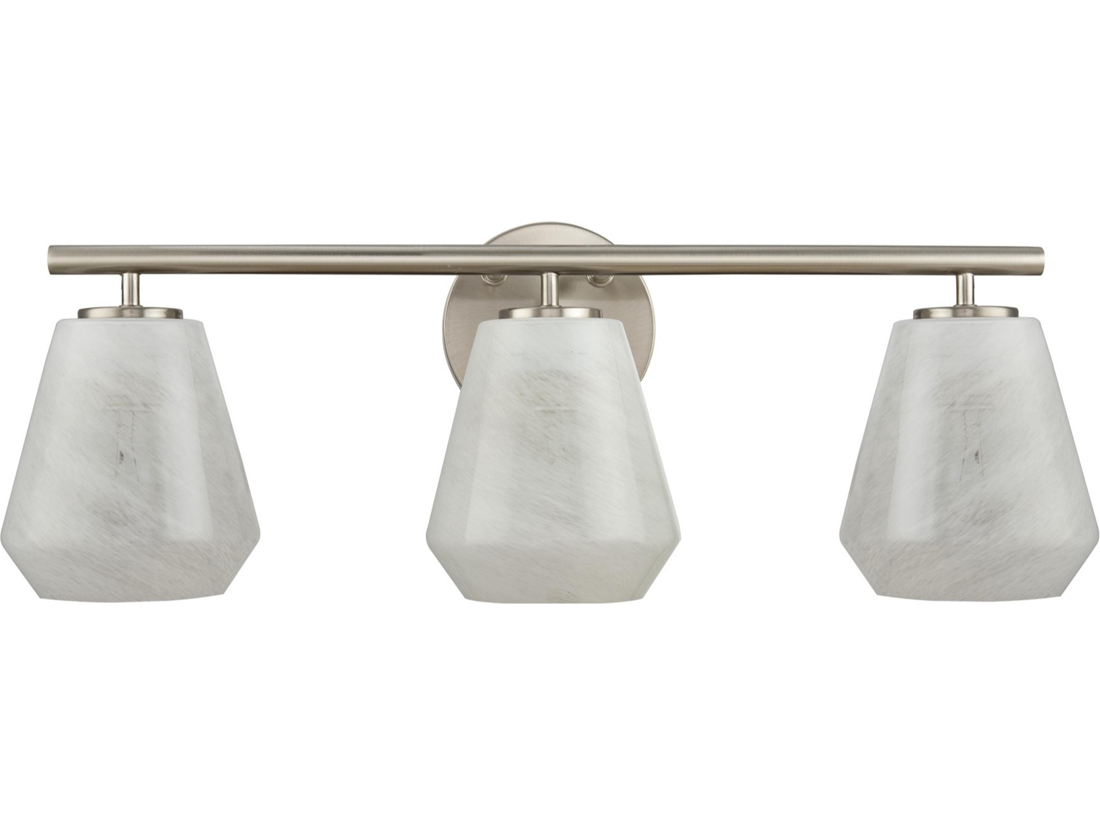 Artcraft Brooke 3-Light Brushed Nickel Vanity Light