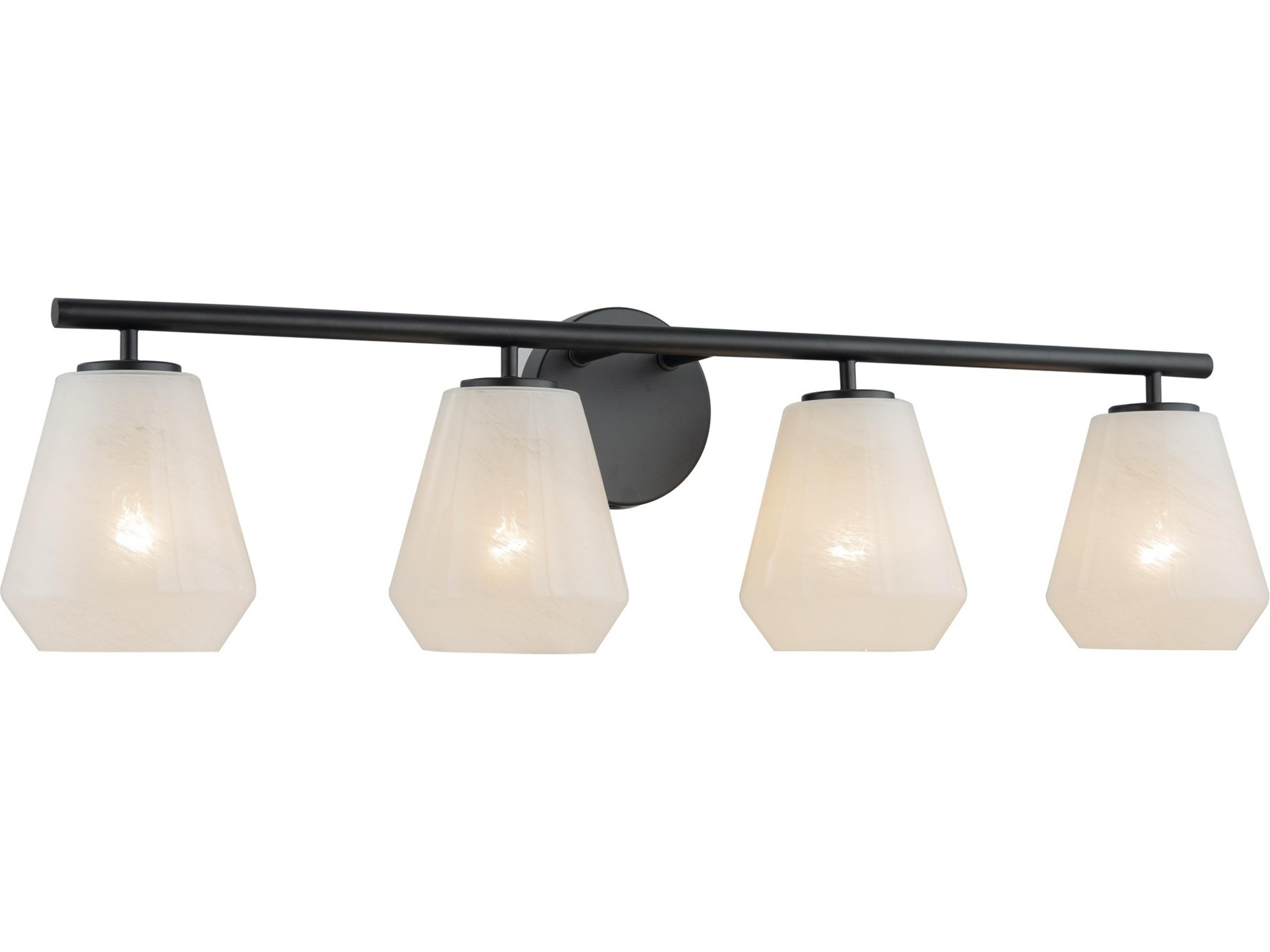 Artcraft Brooke 4-Light Black Vanity Light