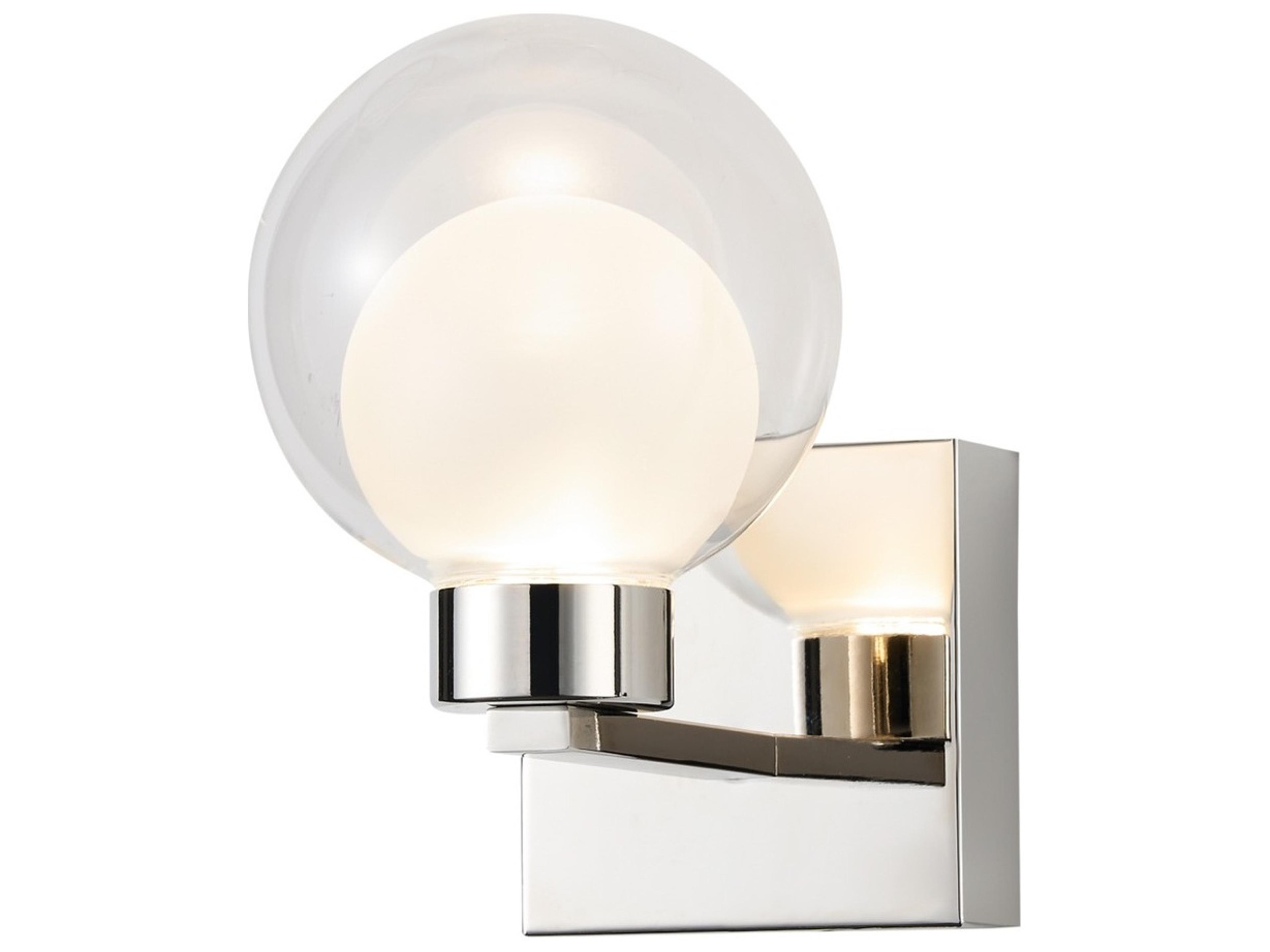 Colton LED Wall Sconce Polished Nickel Modern Light