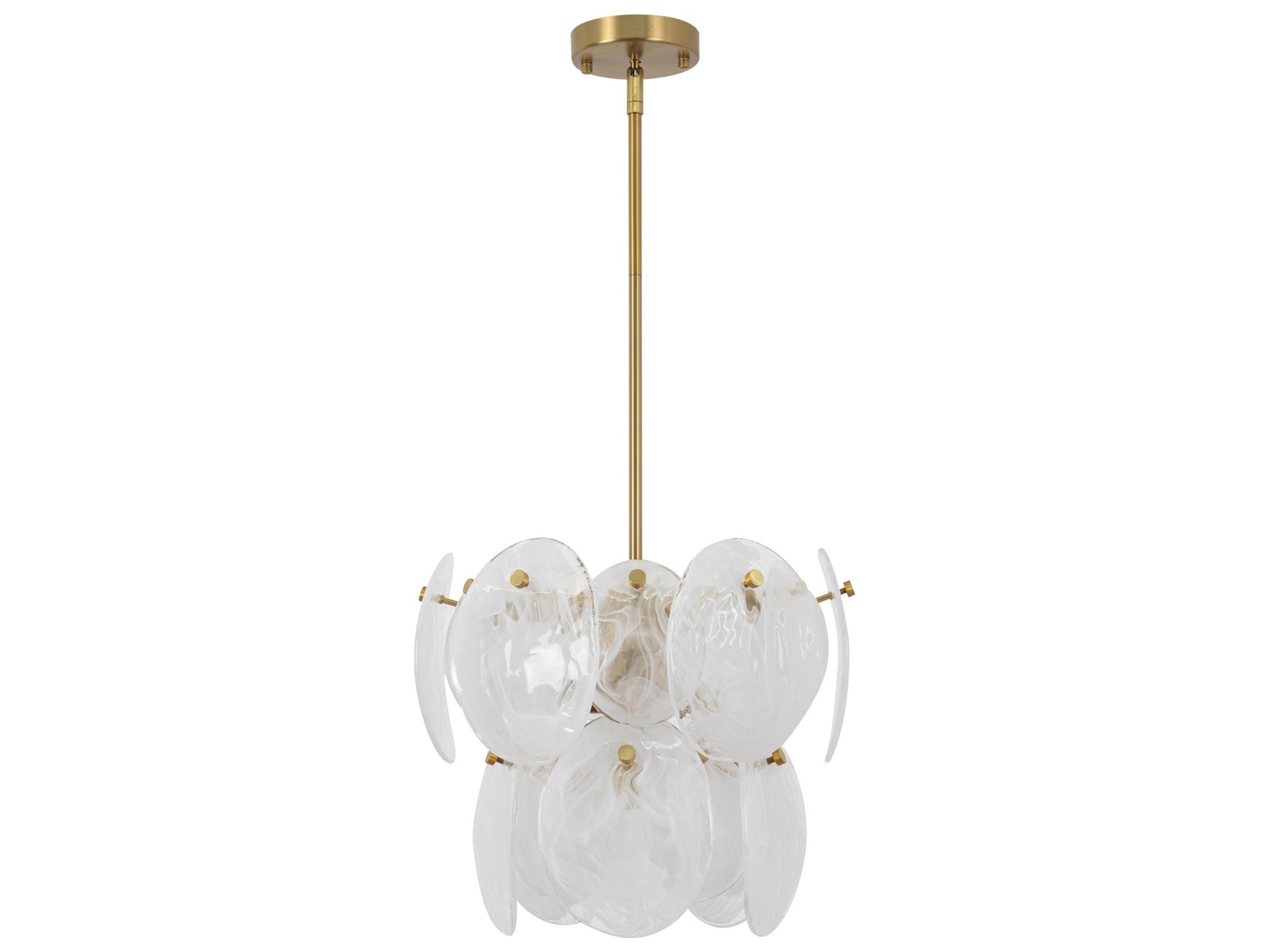 Artcraft Lily 4-Light Brushed Brass Pendant