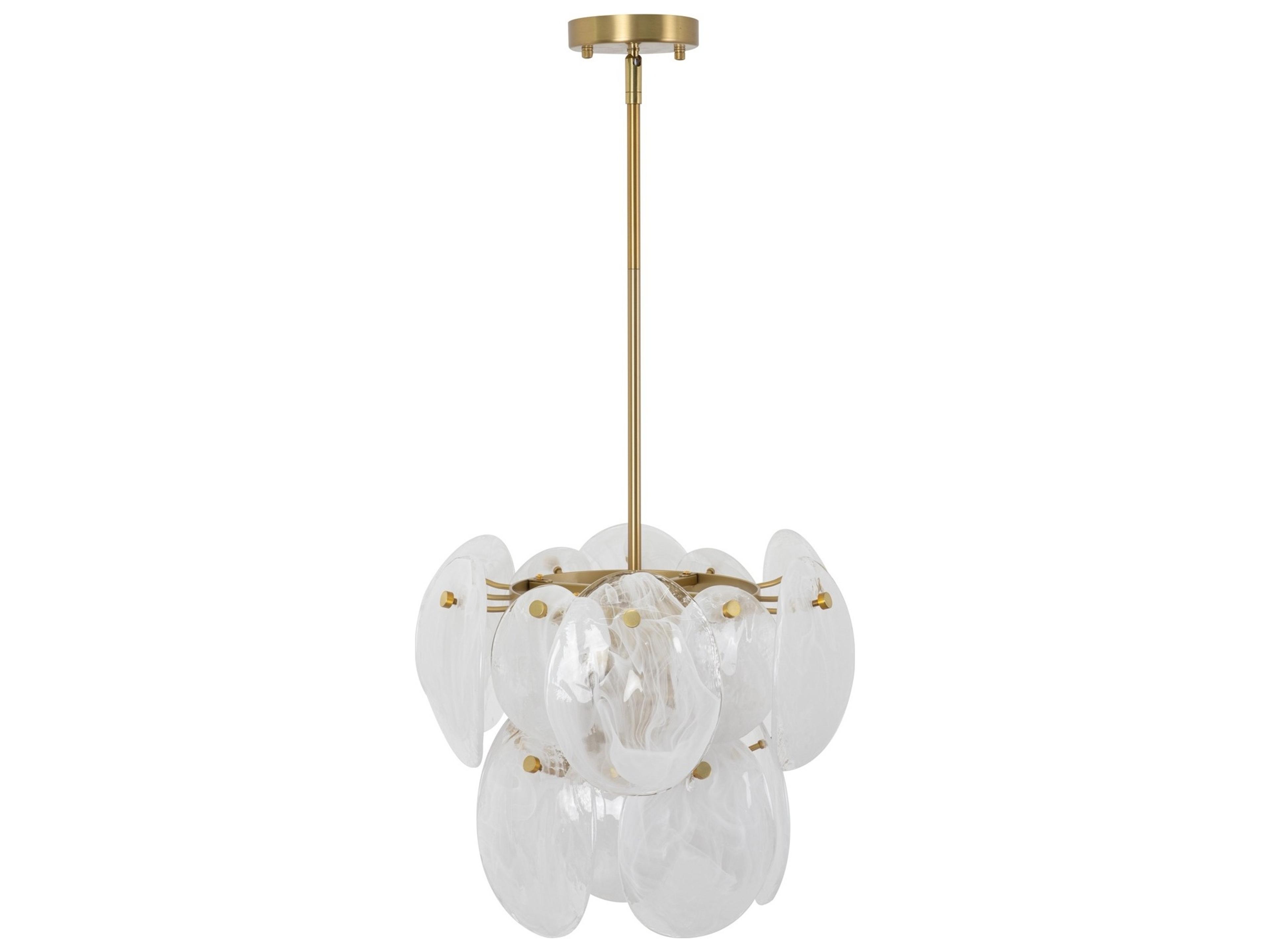 Artcraft Lily 4-Light Brushed Brass Pendant