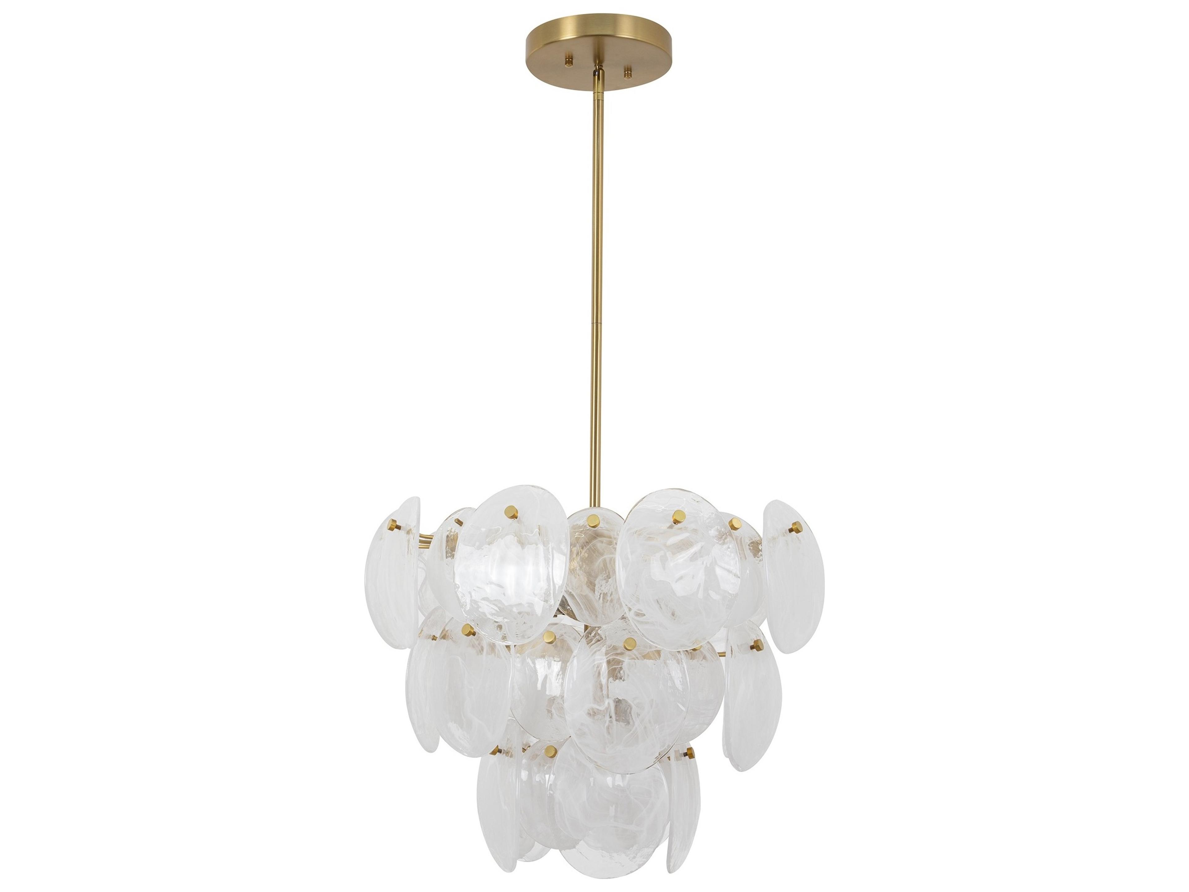 Artcraft Lily 8-Light Brushed Brass Chandelier