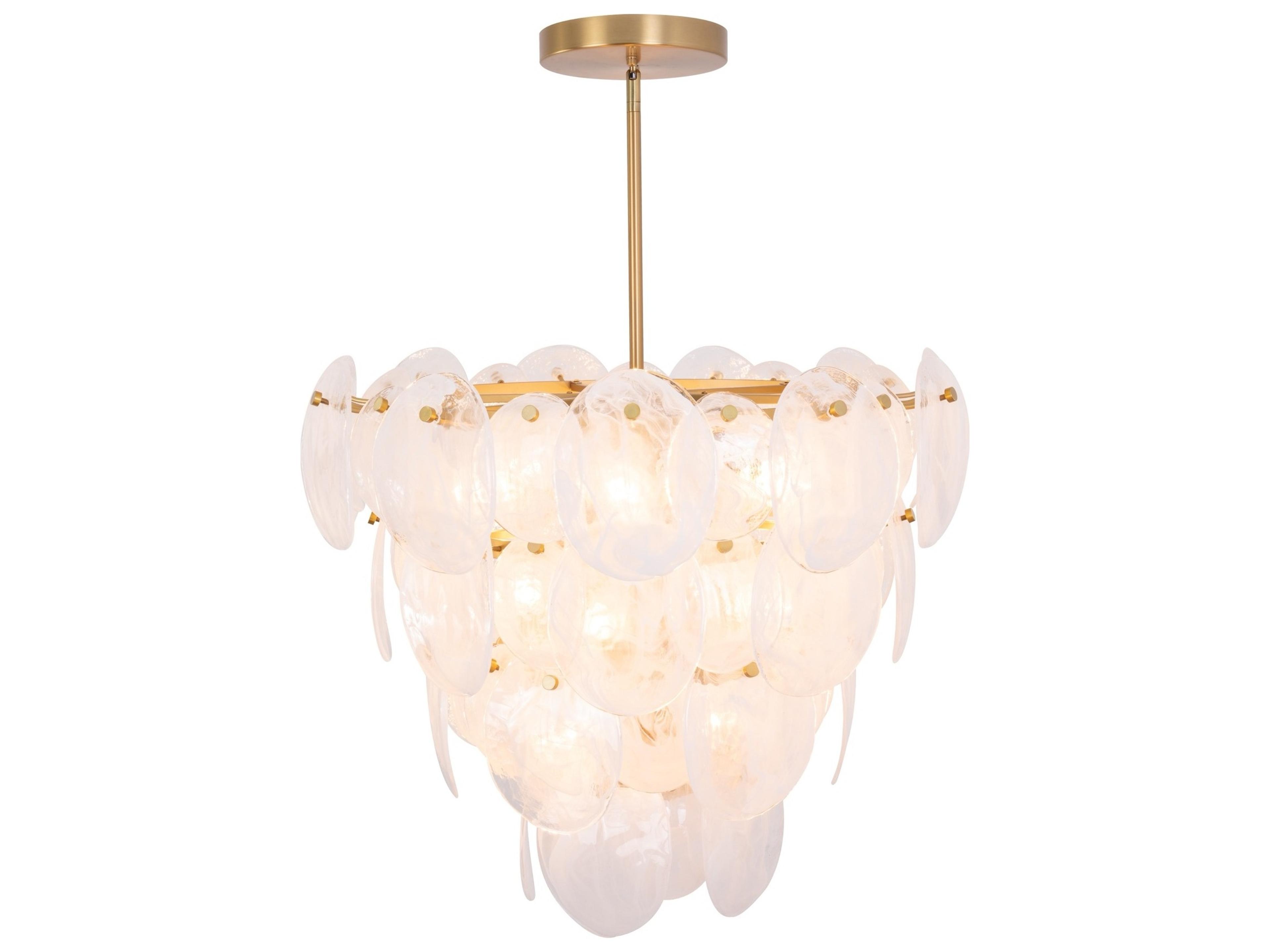 Artcraft Lily 13-Light Brushed Brass Chandelier