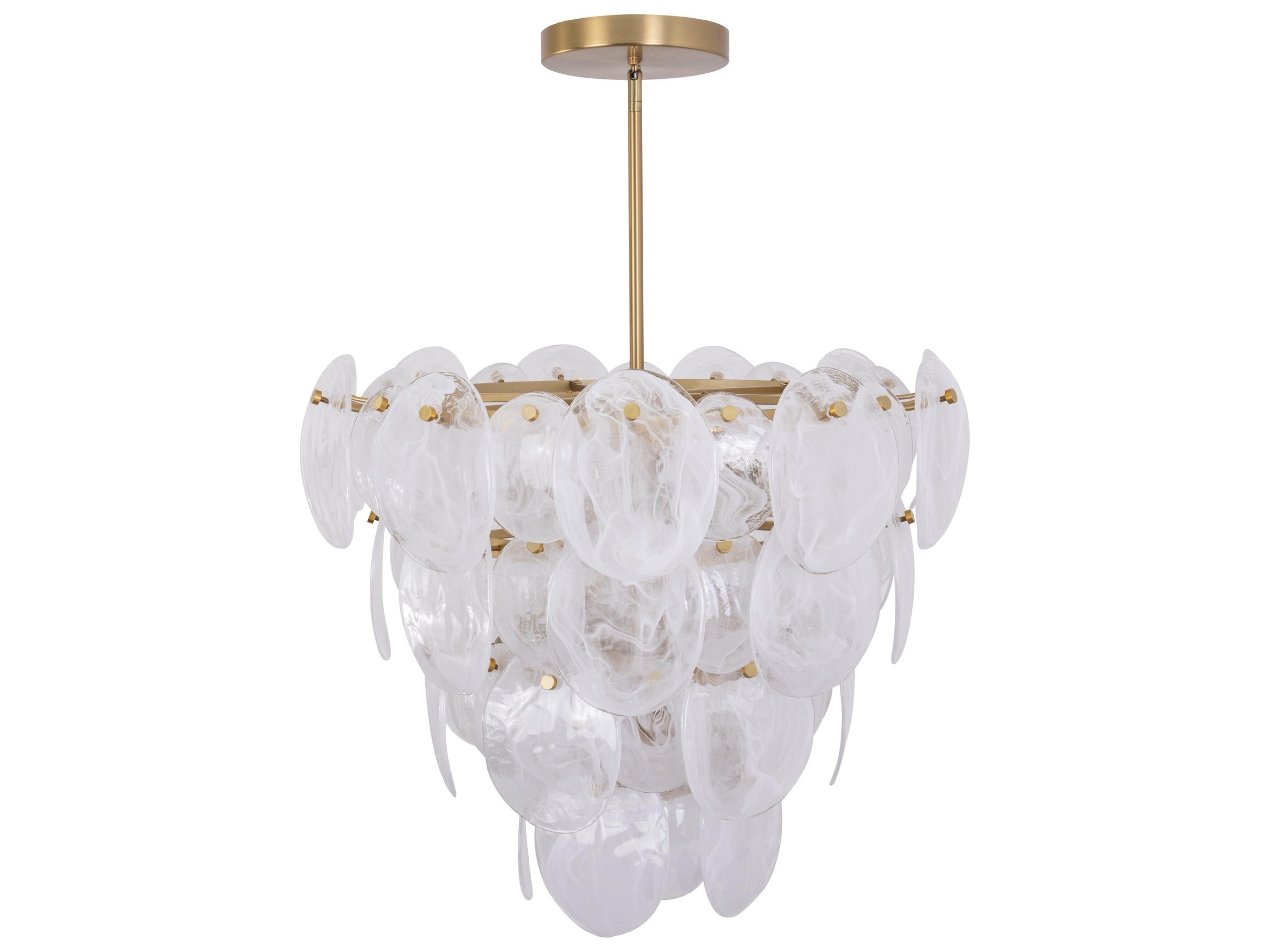 Artcraft Lily 13-Light Brushed Brass Chandelier