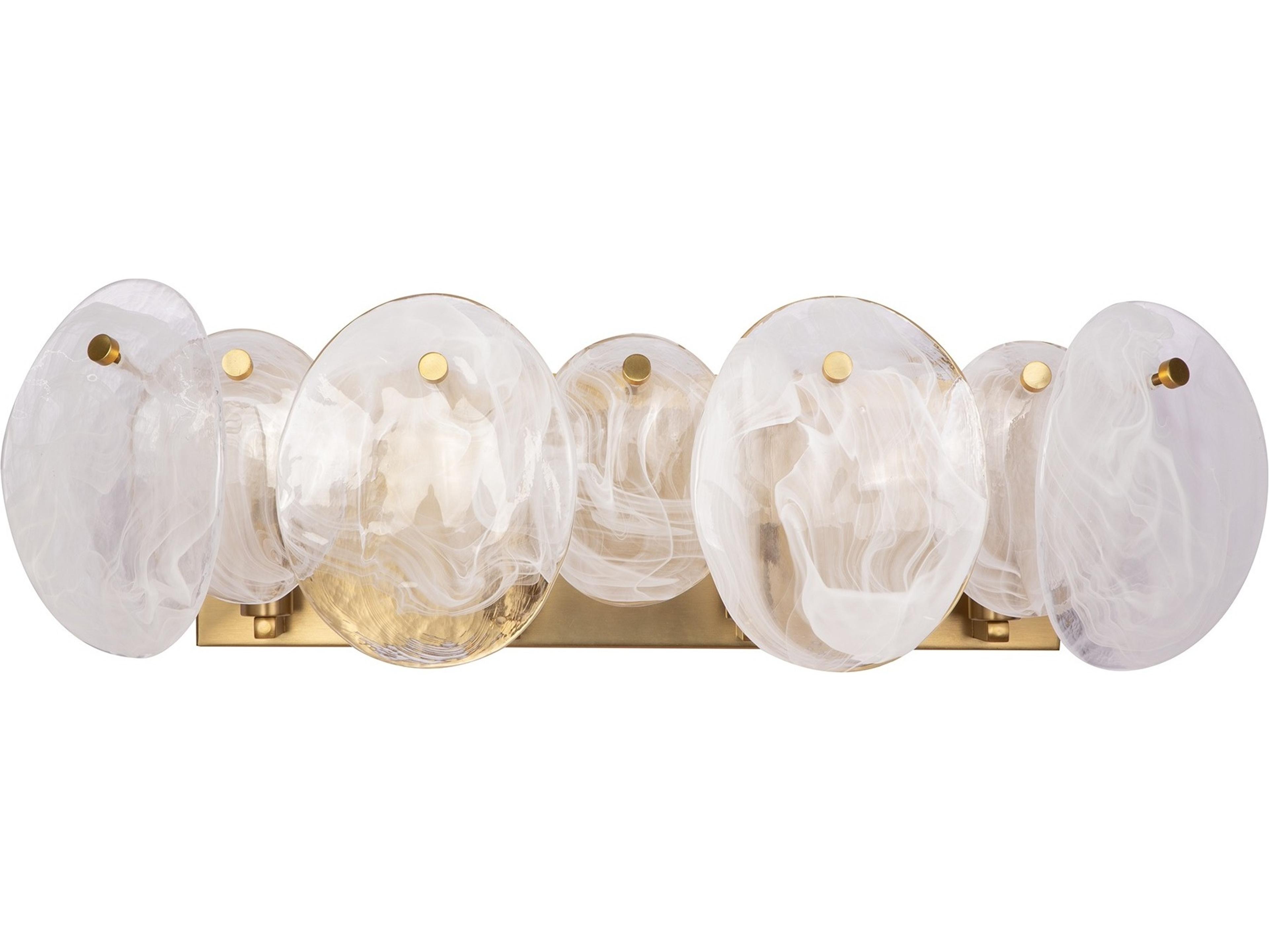 Artcraft Lily 4-Light Brushed Brass Vanity Light