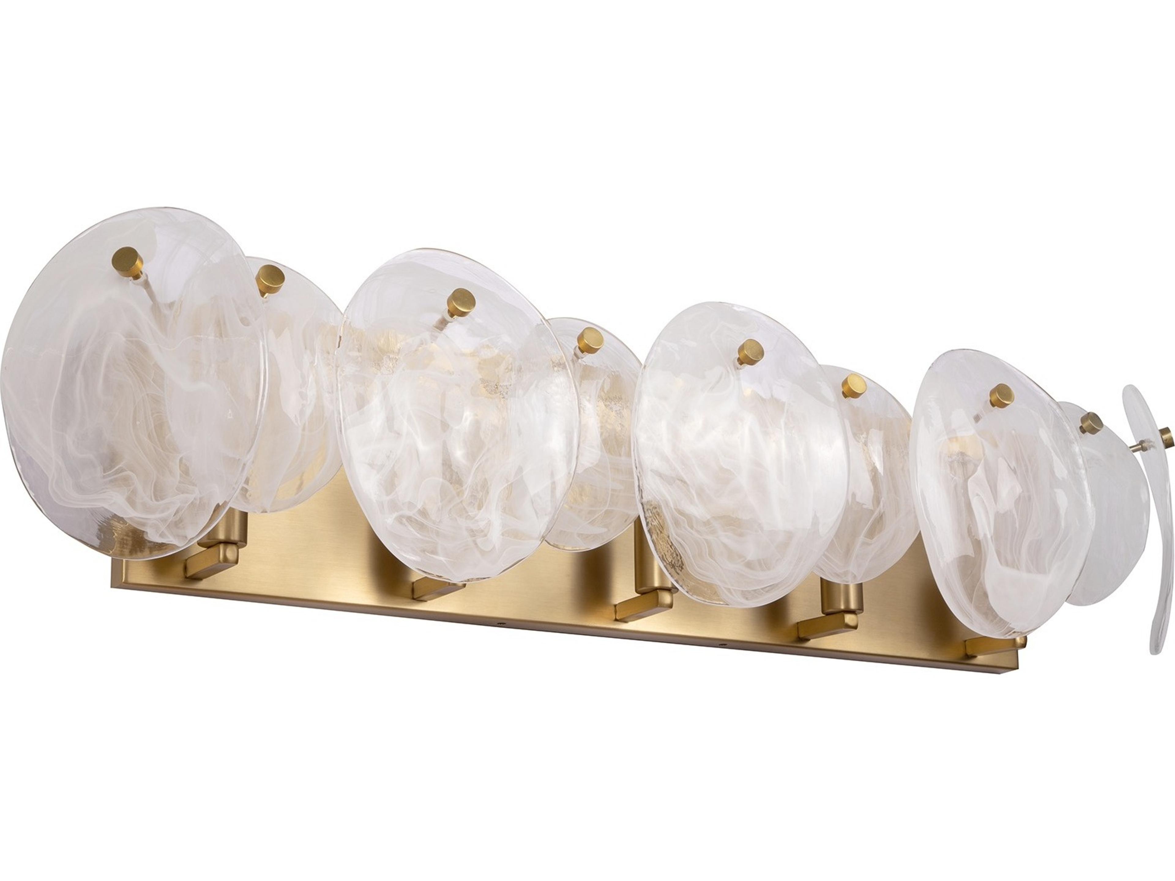Artcraft Lily 5-Light Brushed Brass Vanity Light