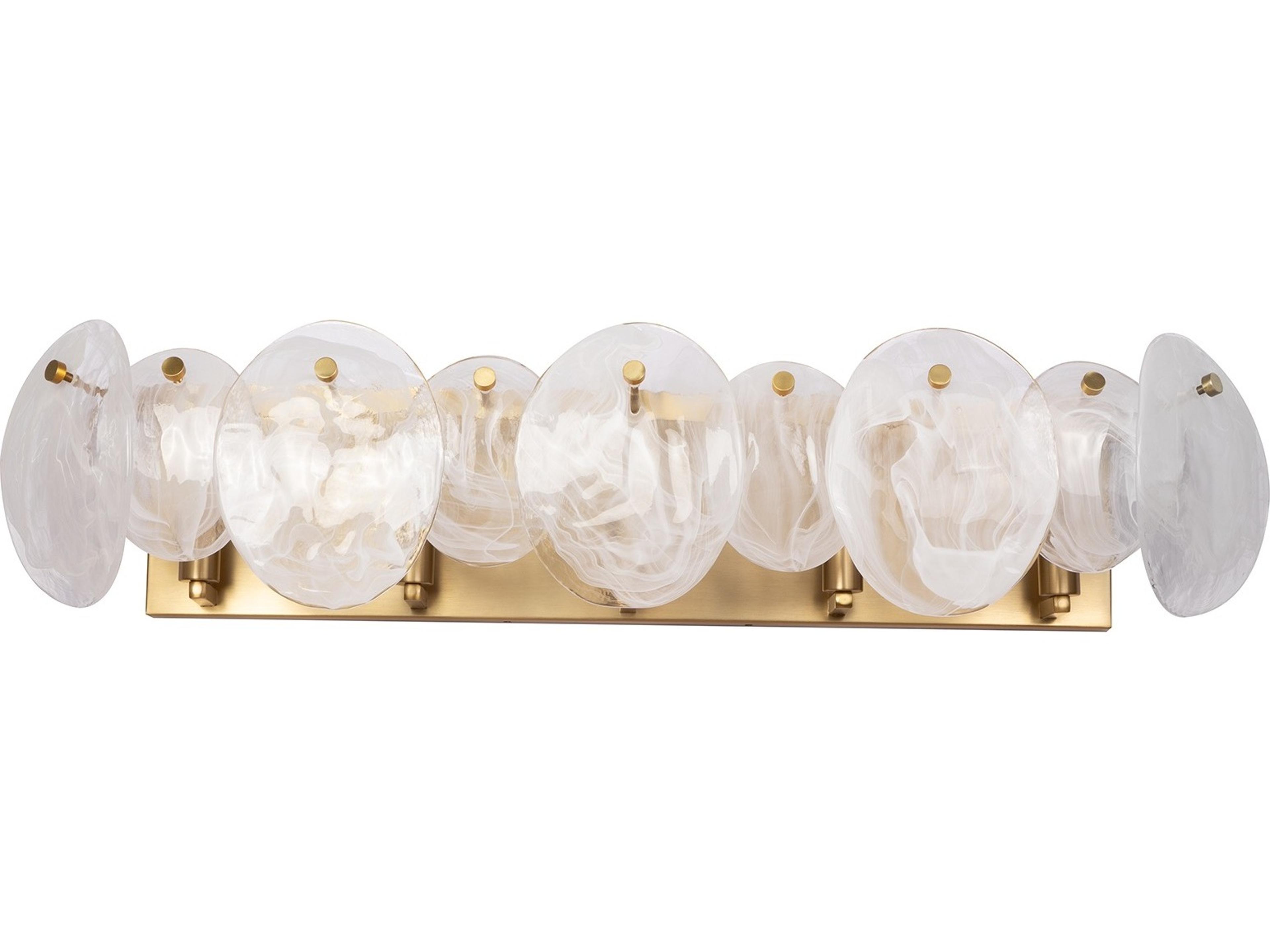 Artcraft Lily 5-Light Brushed Brass Vanity Light