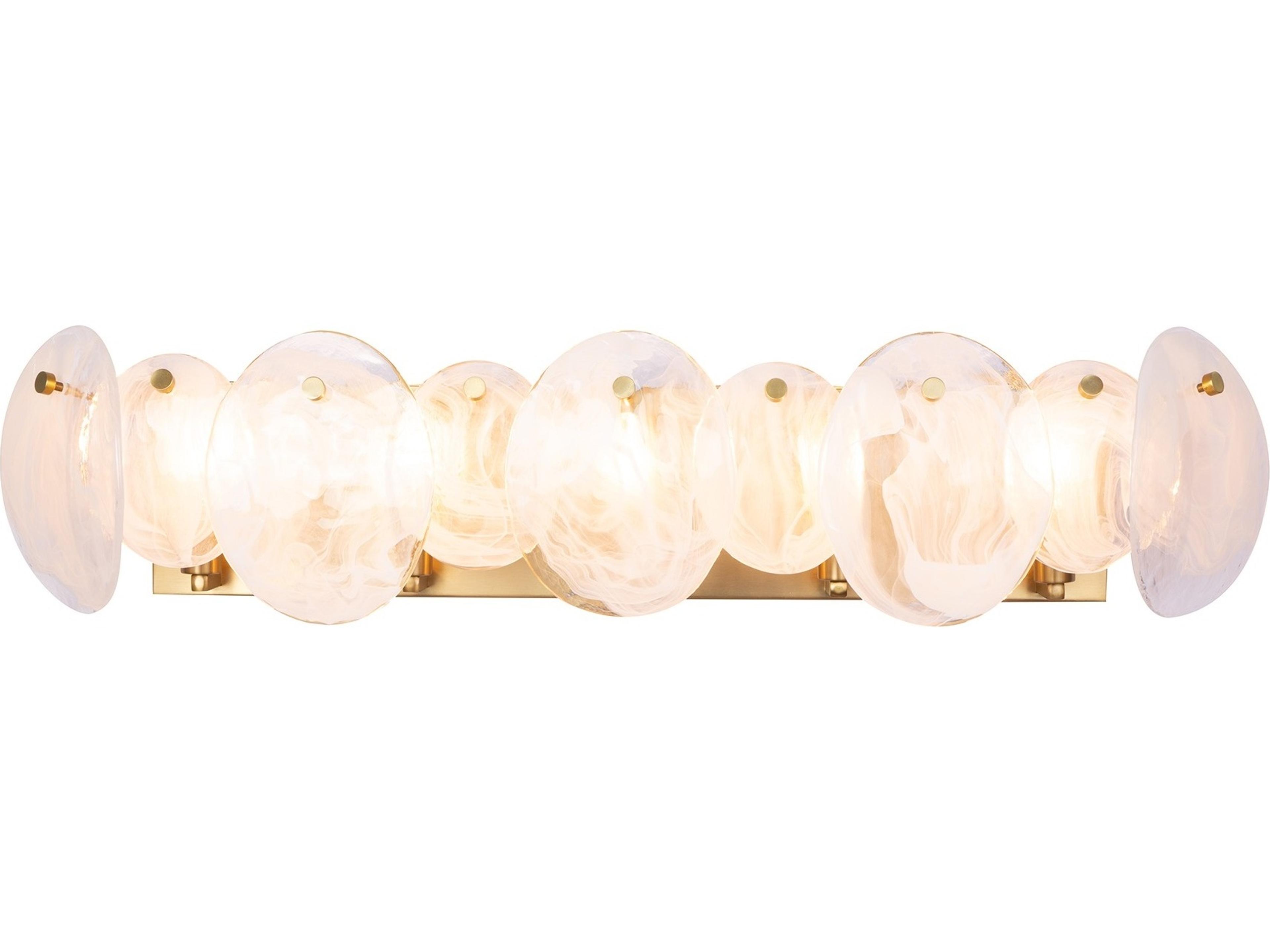 Artcraft Lily 5-Light Brushed Brass Vanity Light