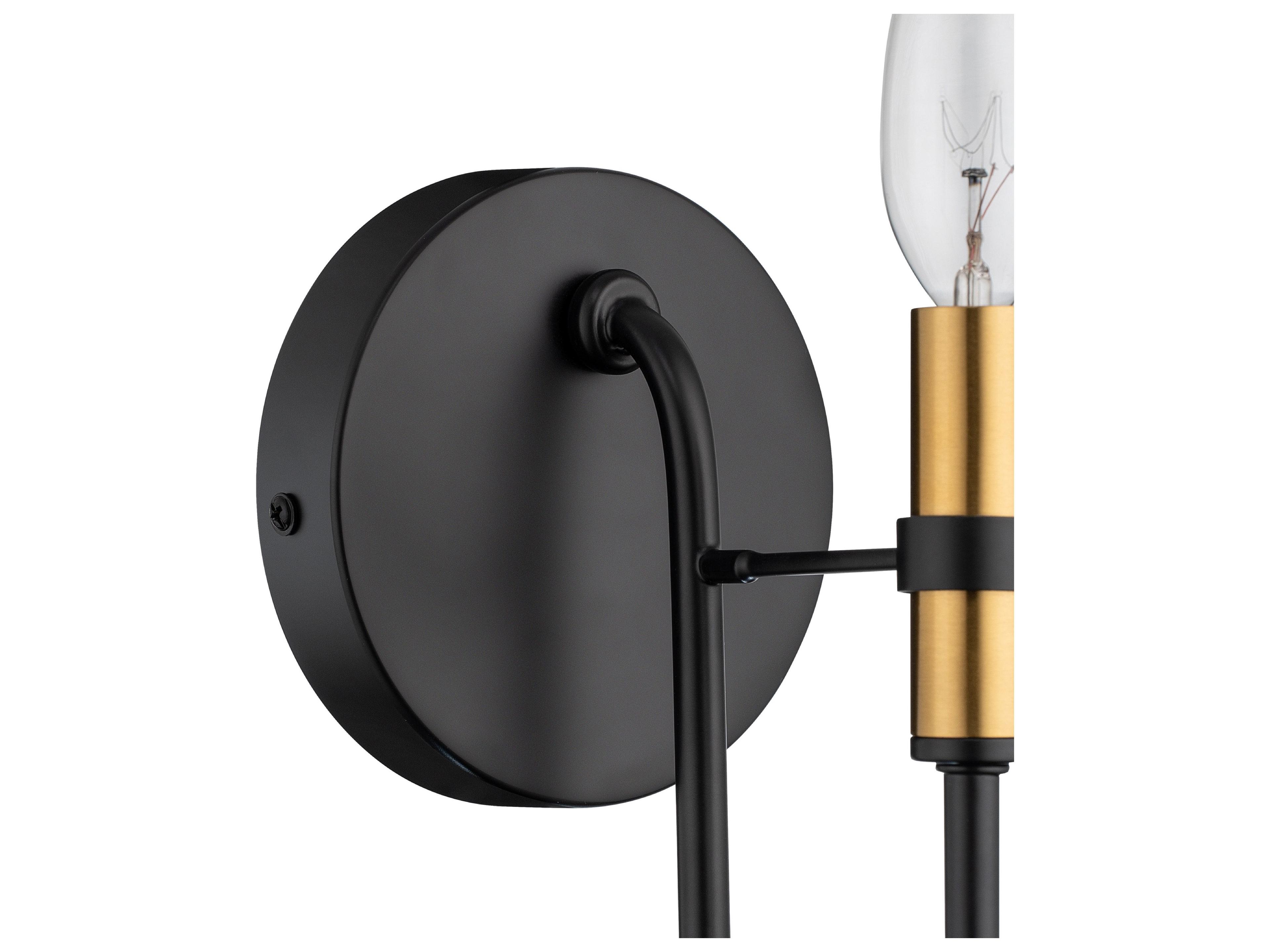 Artcraft Foundry 1-Light Black Wall Sconce