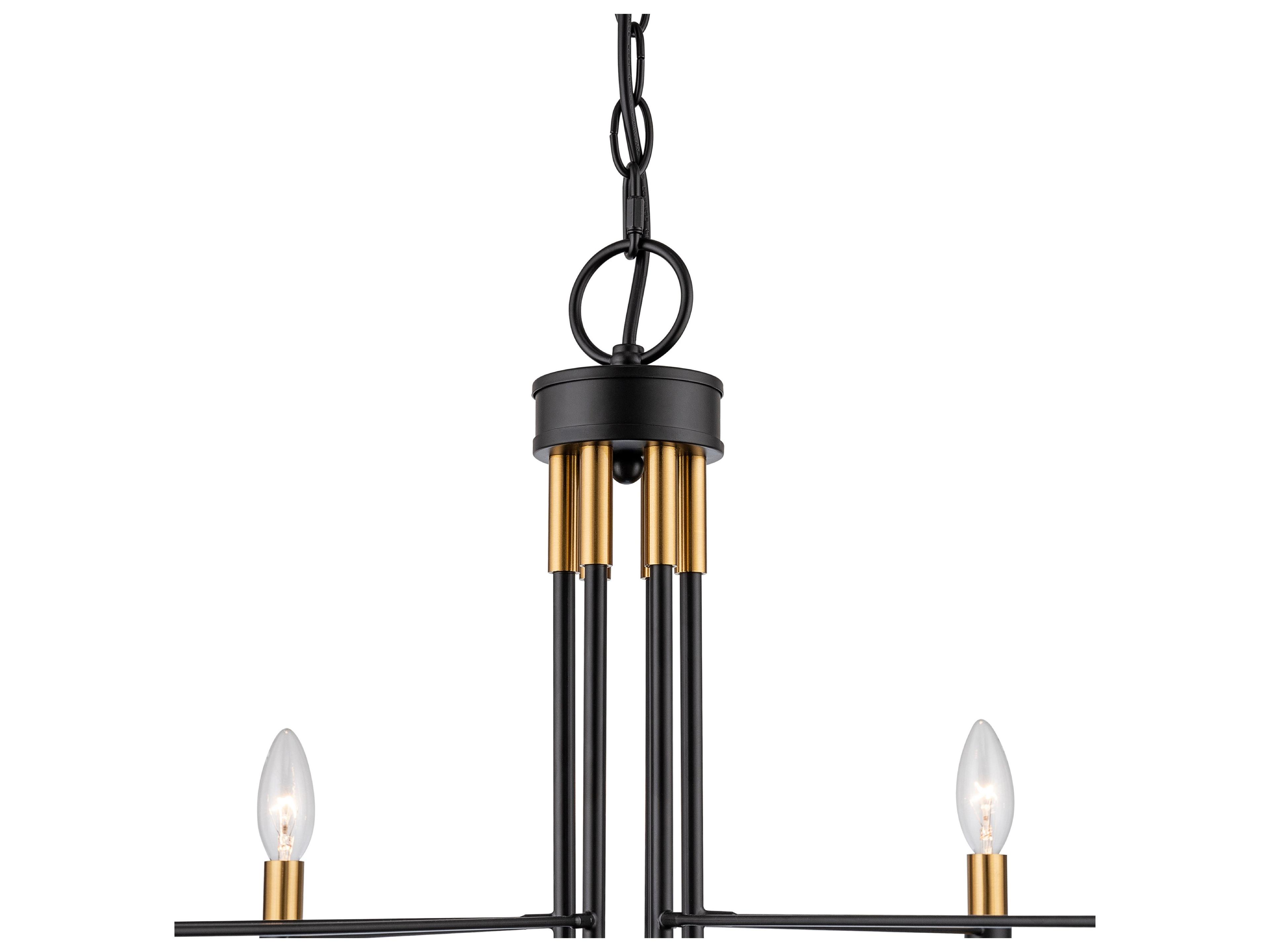 Artcraft Foundry 6-Light Black Candelabra Chandelier