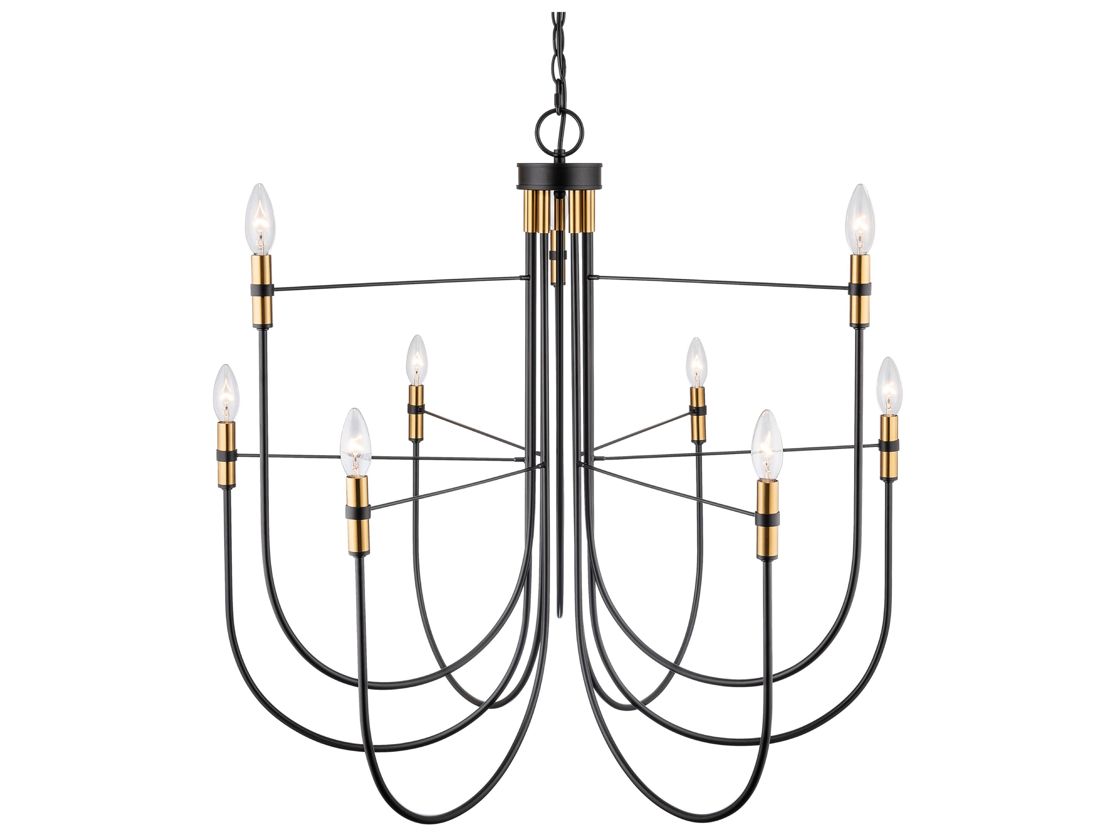 Artcraft Foundry 9-Light Black Candelabra Chandelier