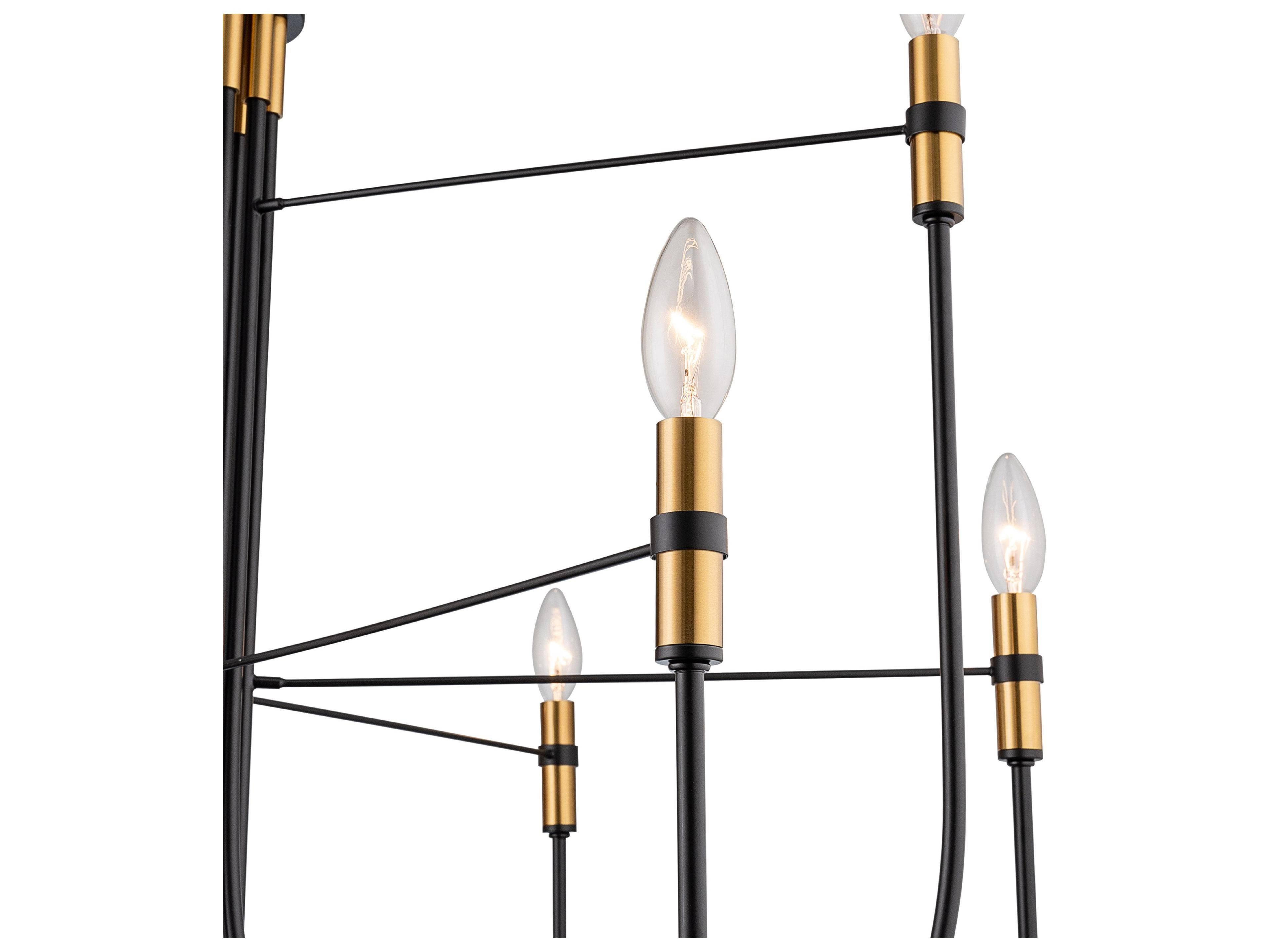 Artcraft Foundry 9-Light Black Candelabra Chandelier