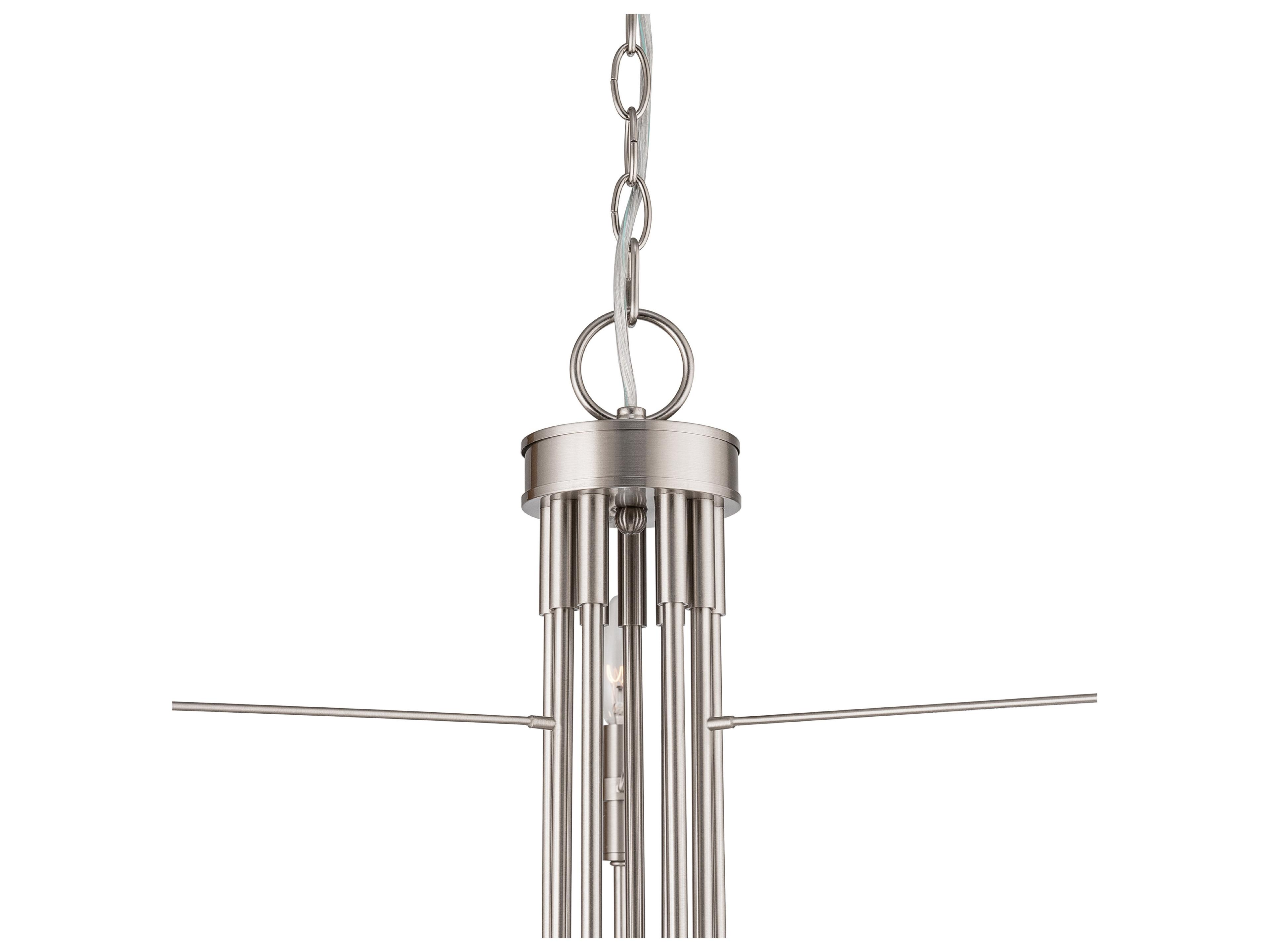 Artcraft Foundry 9-Light Brushed Nickel Candelabra Chandelier